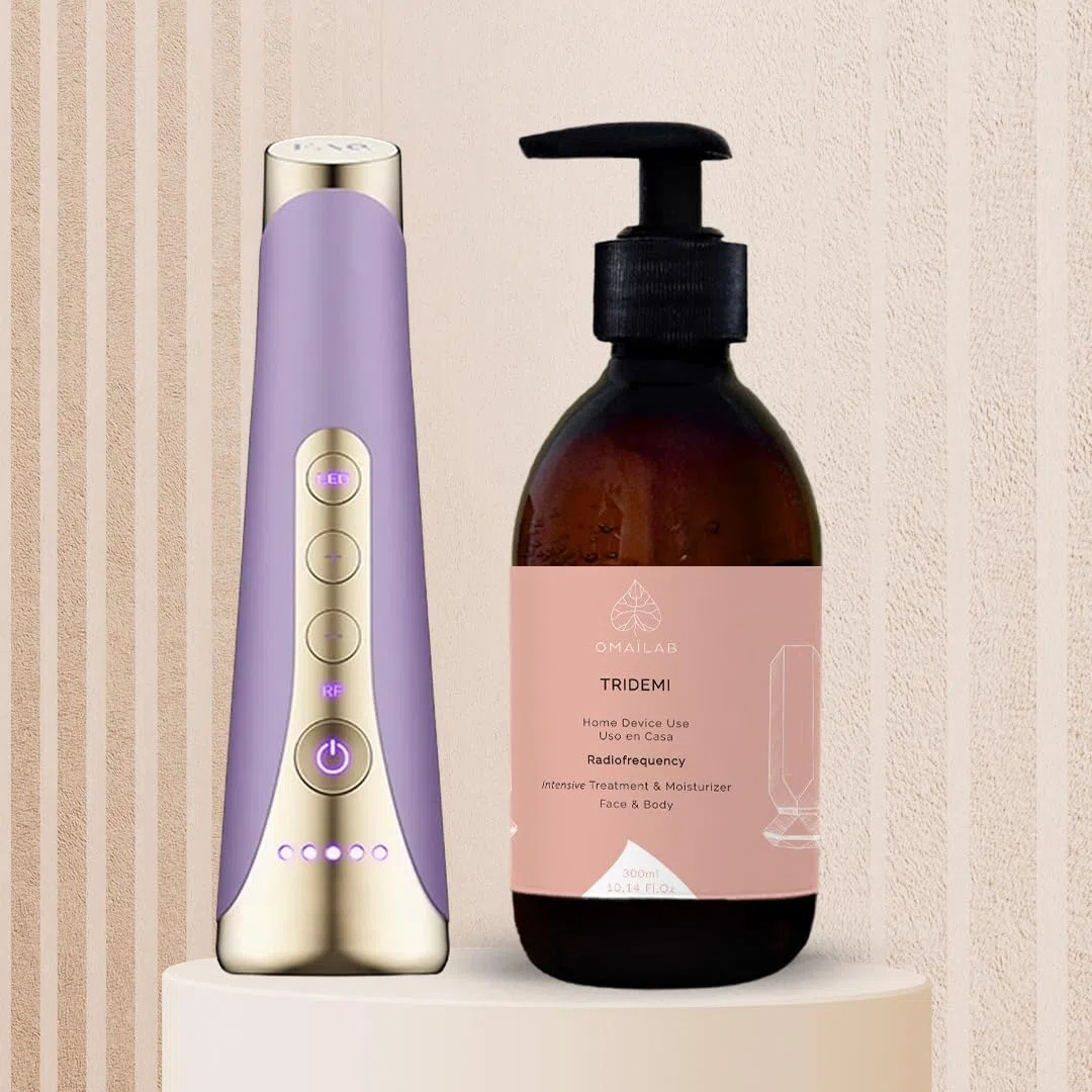 OMAILAB Tridemi Gel conducteur pour radiofréquence, compatible avec tripollar, Anlan, Current Body, traitement intensif visage et corps 300 ml