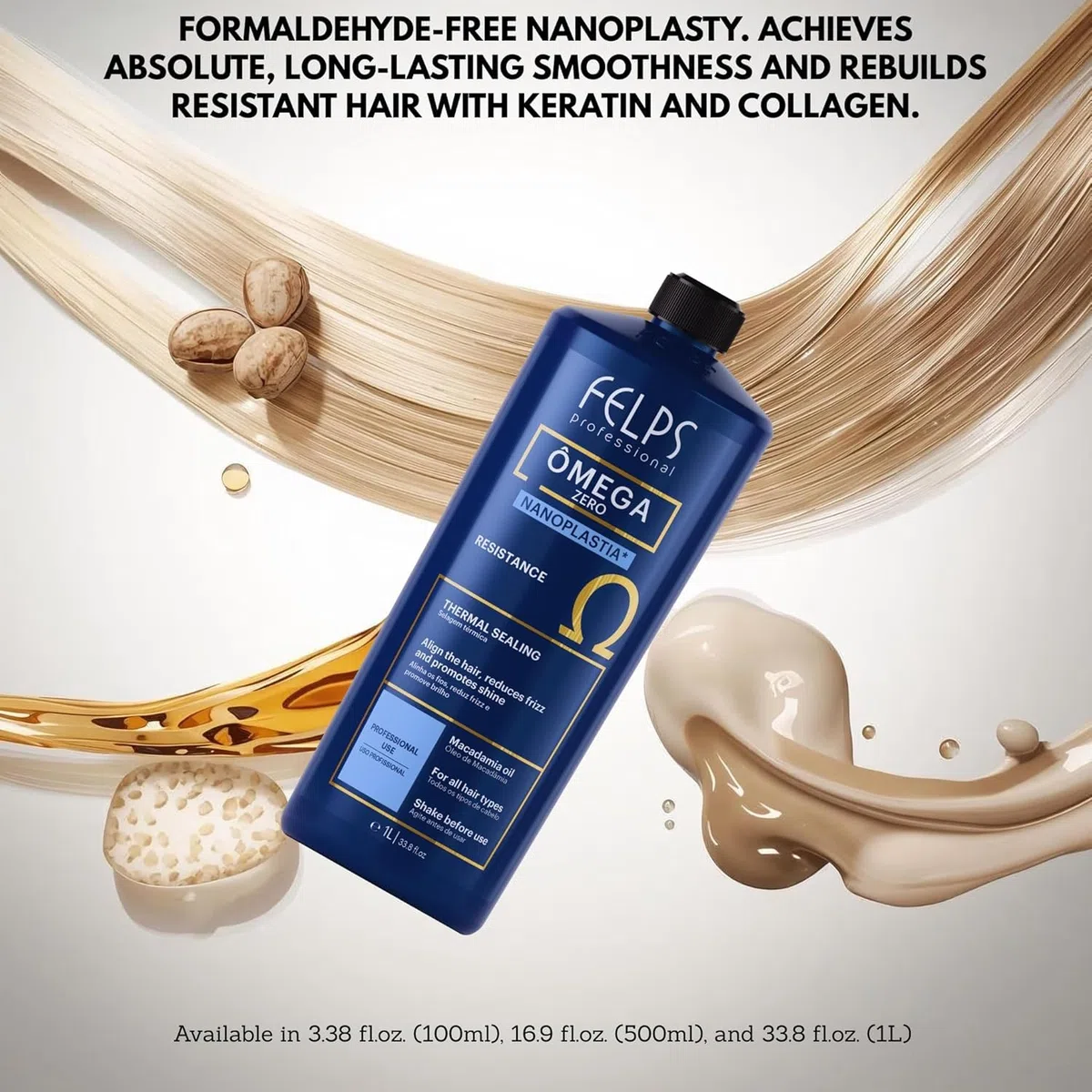 Felps Professional Thermal Sealing Omega Zero Unique Nanoplastia 500ml/16.9fl.oz
