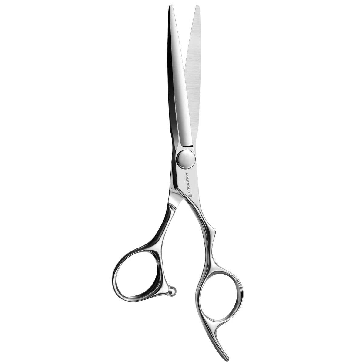 Ciseaux de coiffeur pro AOLANDUO 6 pouces – Acier japonais VG10, tranchant convexe authentique, poignée ergonomique déportée avec roulement à billes pour coiffeurs de salon