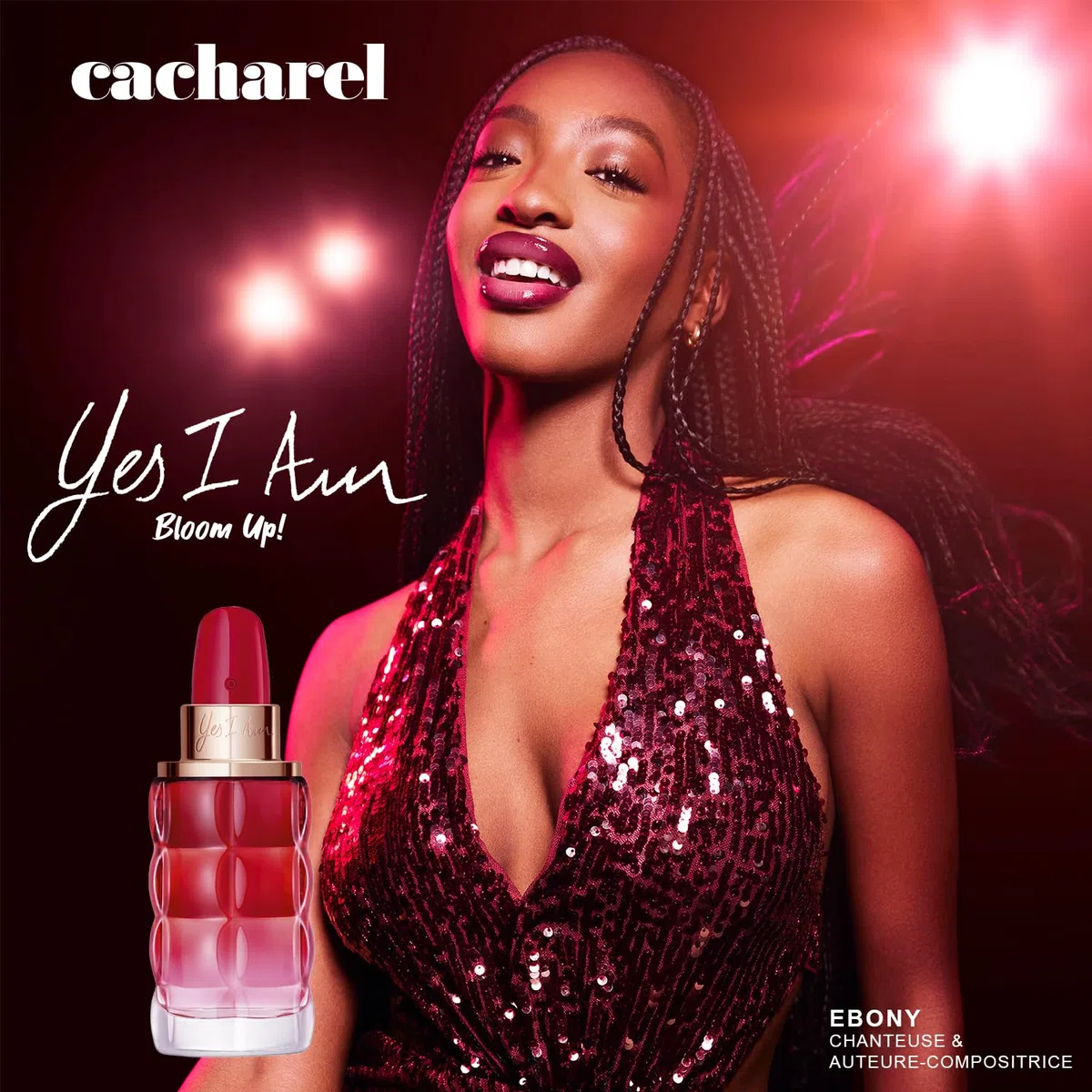 Cacharel - Yes I Am Bloom Up! - Coffret Cadeau Eau de Parfum - Parfum pour Femme Pétillante et Optimiste - Fragrance Florale et Ambrée - Longue Tenue - Parfum de Luxe pour Femme - 50 ml & 10 ml