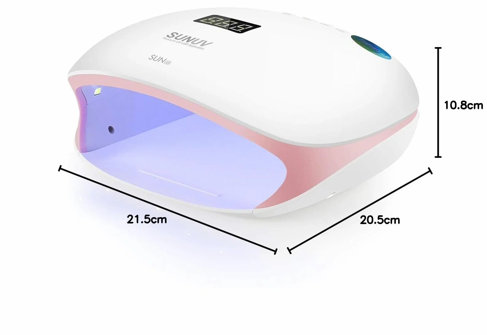 SUNUV Lampe à Ongles UV LED SUN4S Rose avec Minuterie et Capteur Automatique