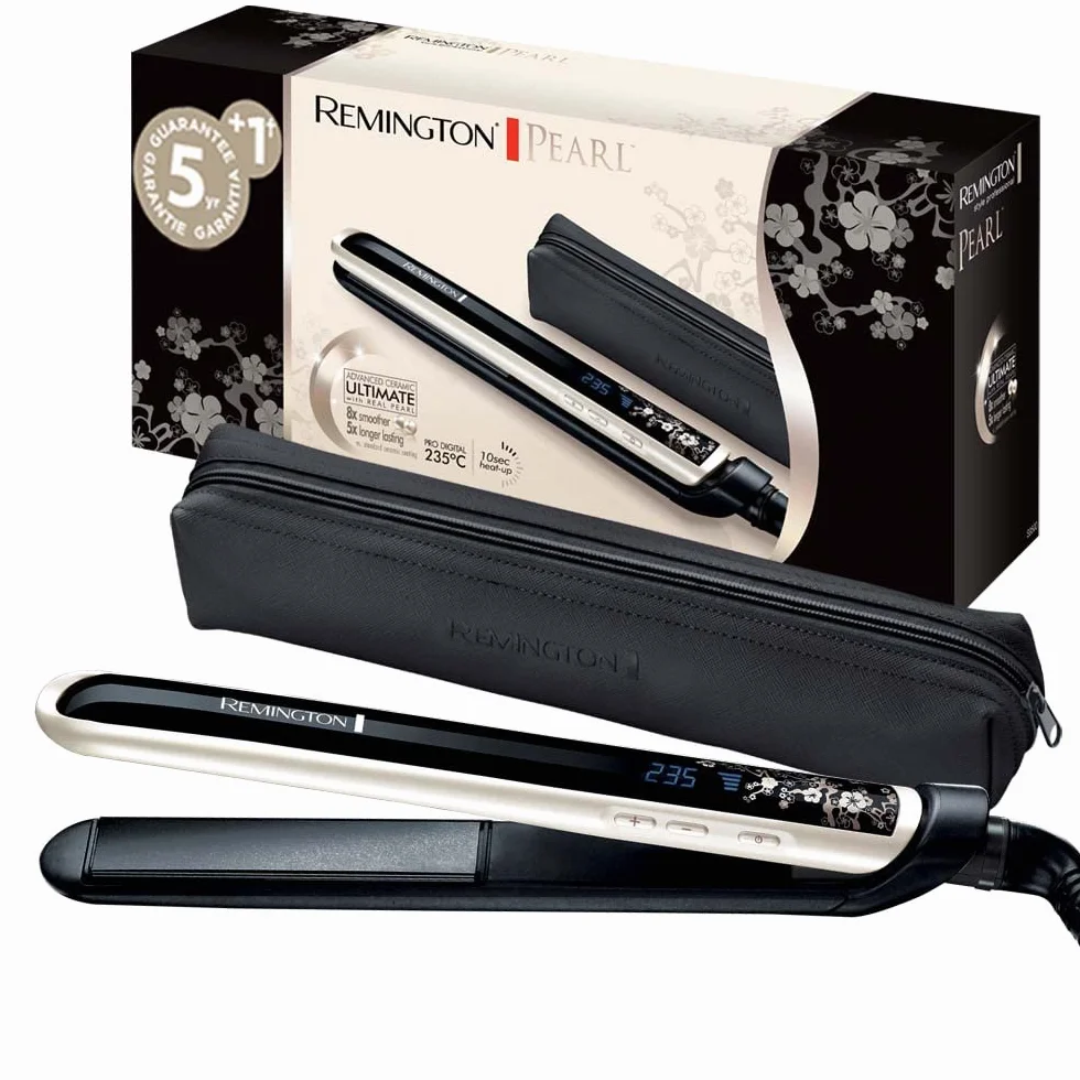 Remington Fer à lisser S9501 Céramique avec éclats de perles 150-235°C Écran LCD