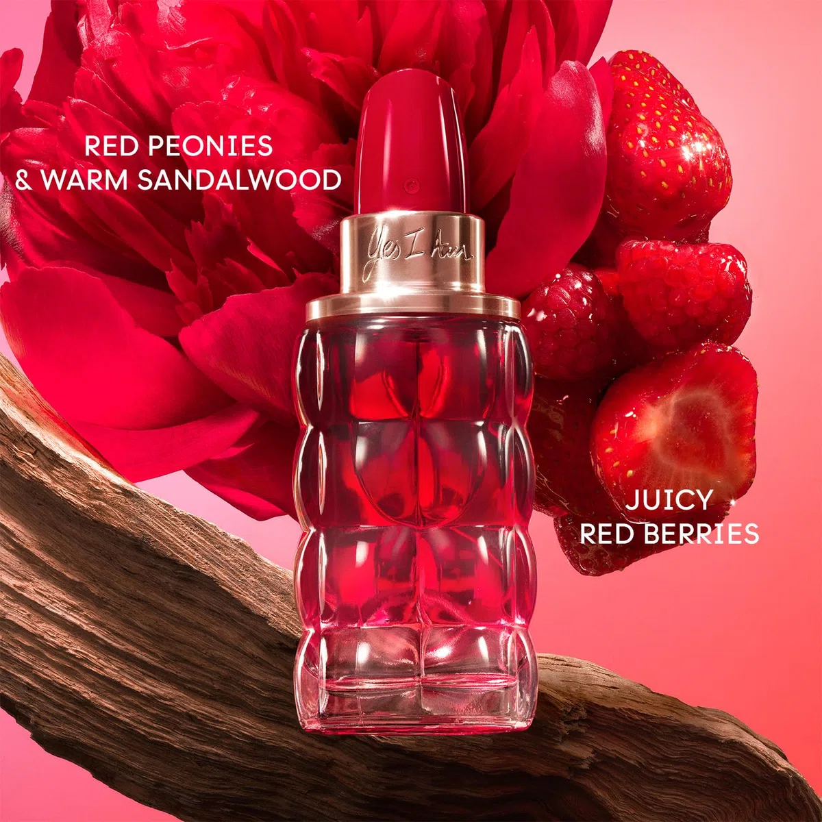 CACHAREL Yes I Am Bloom Up! - Eau de Parfum Femme - Floral Ambré - Accords de Baies Rouges, Pivoine Rouge & Bois de Santal - Tenue Longue Durée - Spray Vaporisateur