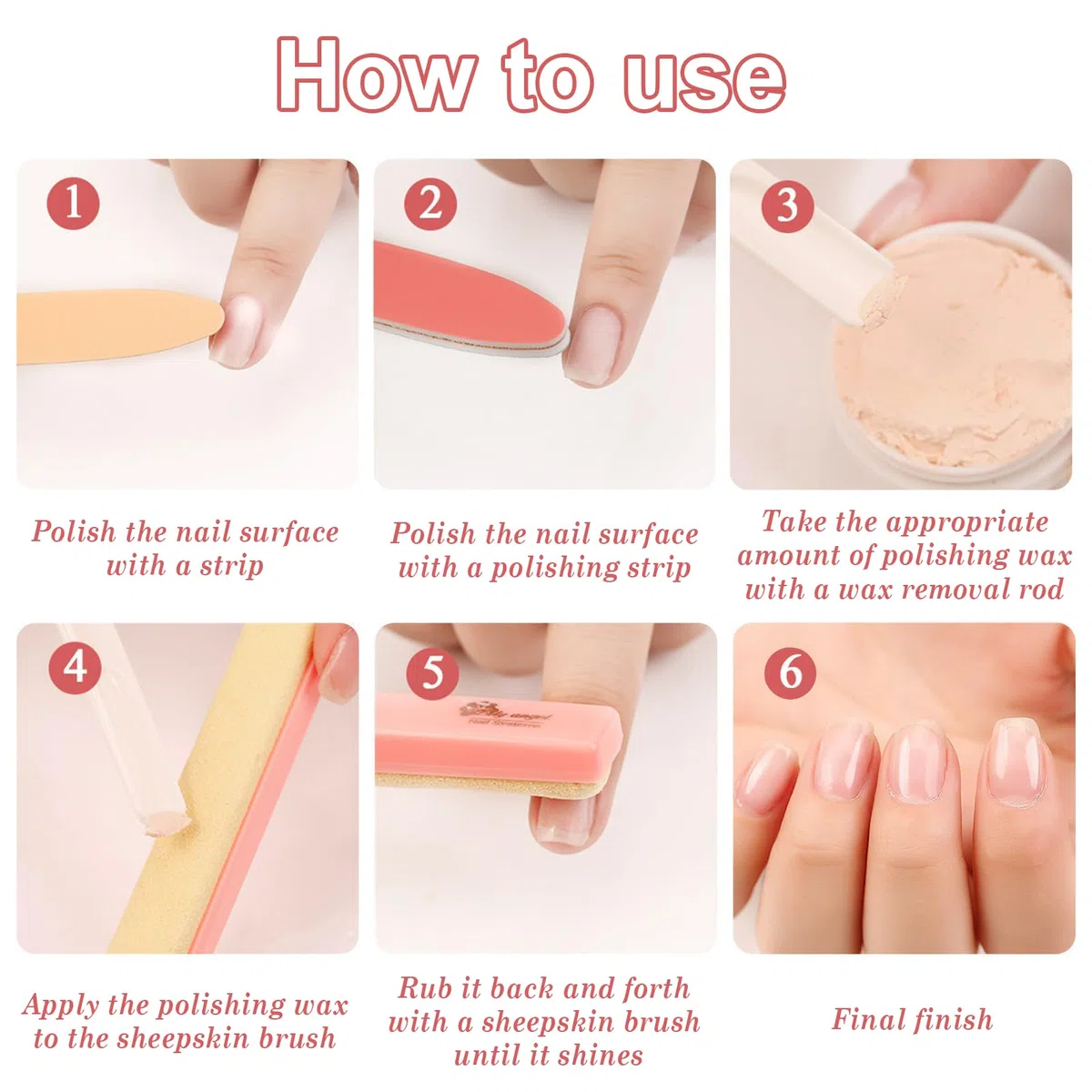 Kit Manucure Japonaise 13 Pièces – Professionnelle Kit Manucure pour Régénération des Ongles, Renforcement de la Plaque à Ongles, Traitement de Réparation