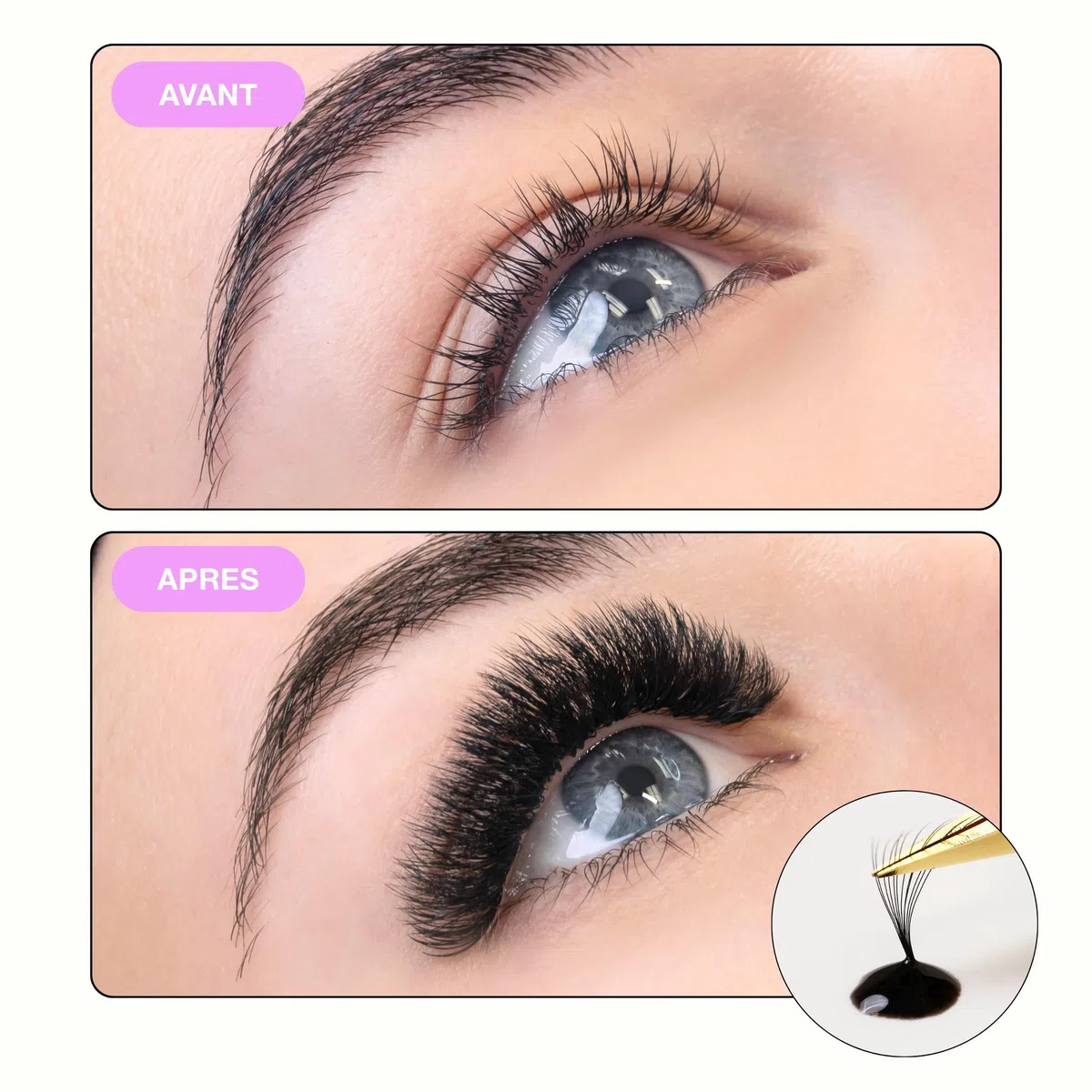 Curacoro colle à cils professionnelle – Adhésif extra-fort pour usage en salon,noir & transparent, séchage 0,5-3 sec, 5ml, tenue 7-8 semaines – réservé aux technicien(ne) s certifié(e) s