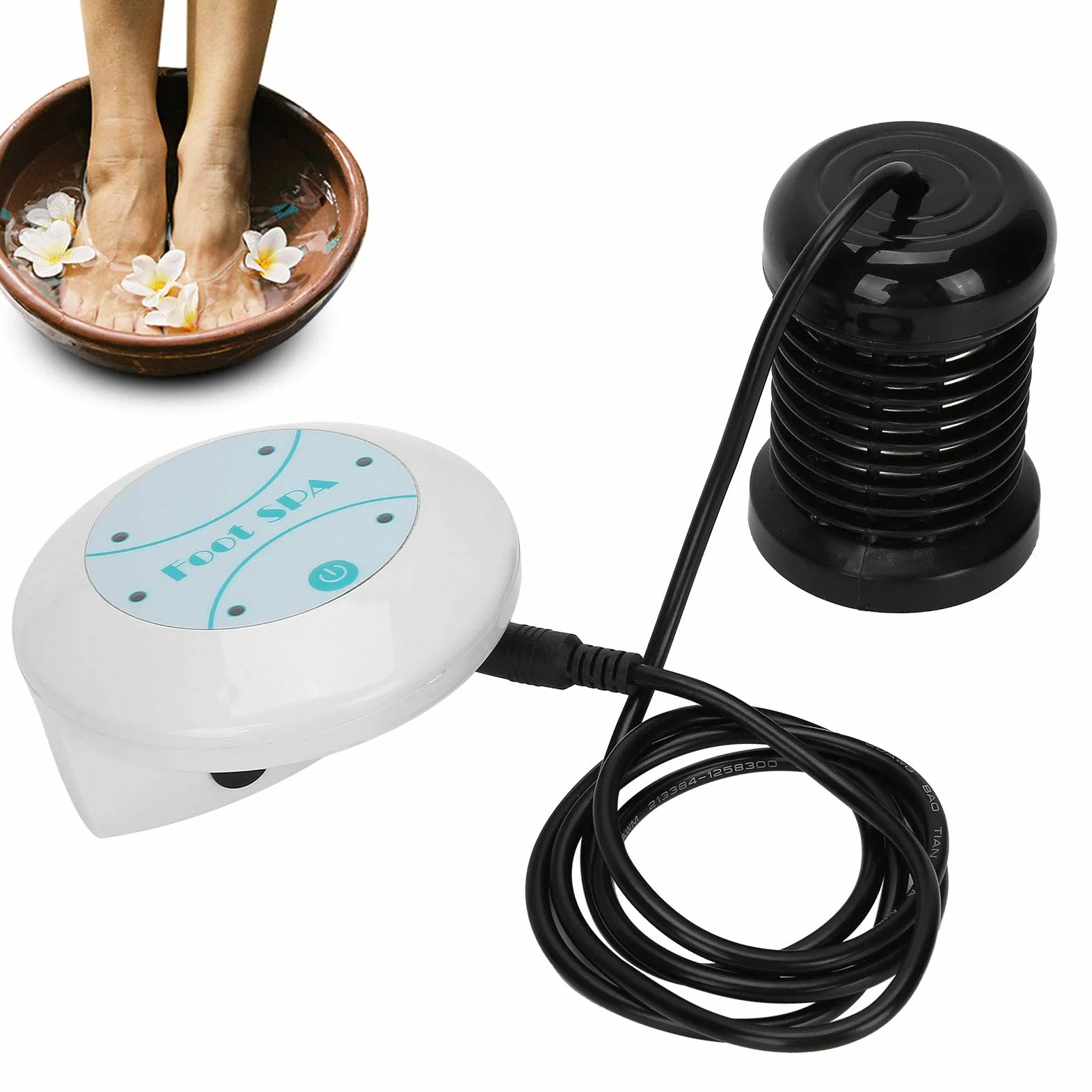 Machine de Désintoxication de Bain de Pieds Ionique Portable, Spa de Pieds Ionique