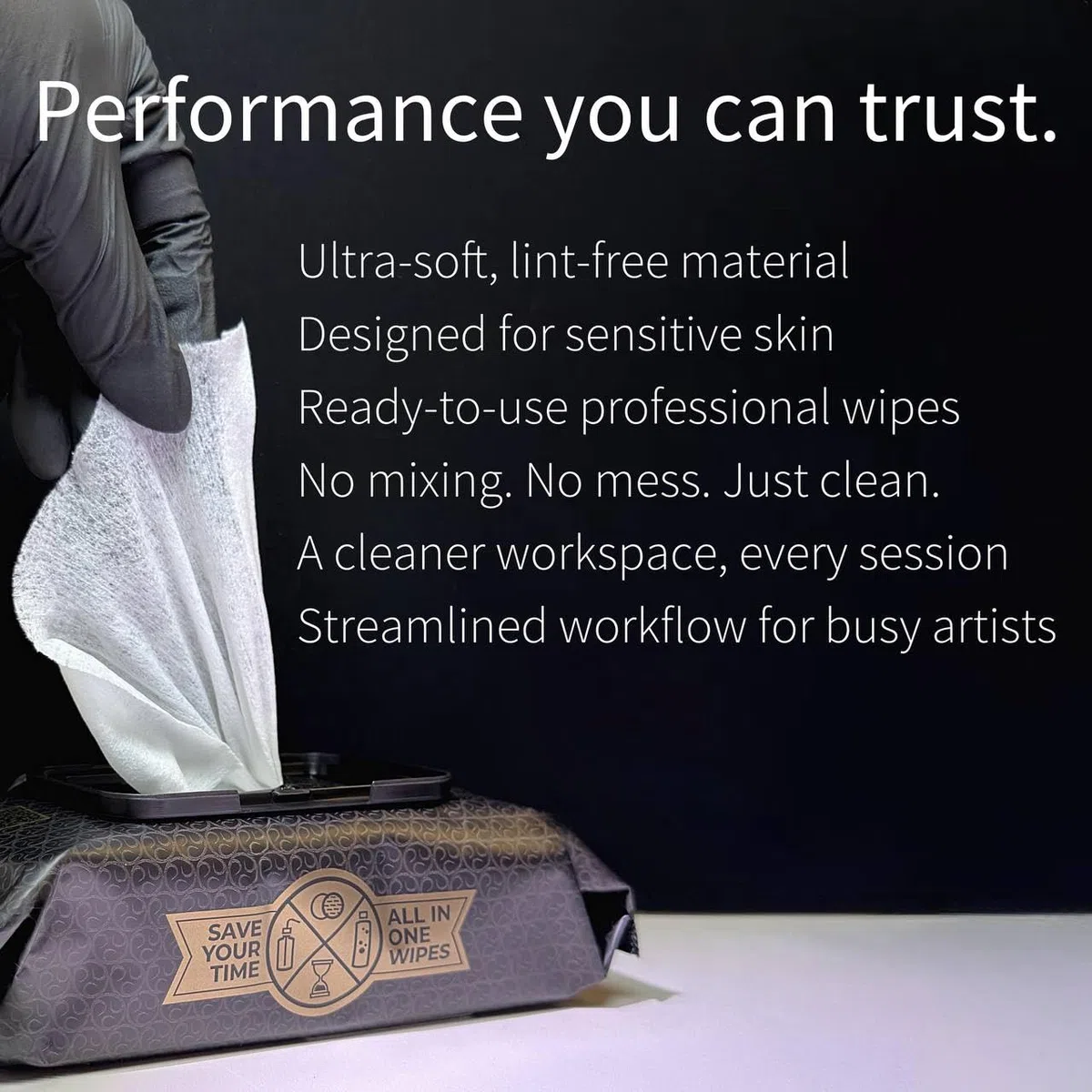 CleanSkin Lingettes Nettoyantes Savon Vert Tatouage 80 Pièces Pack de 3 Sans Alcool Sans Parfum