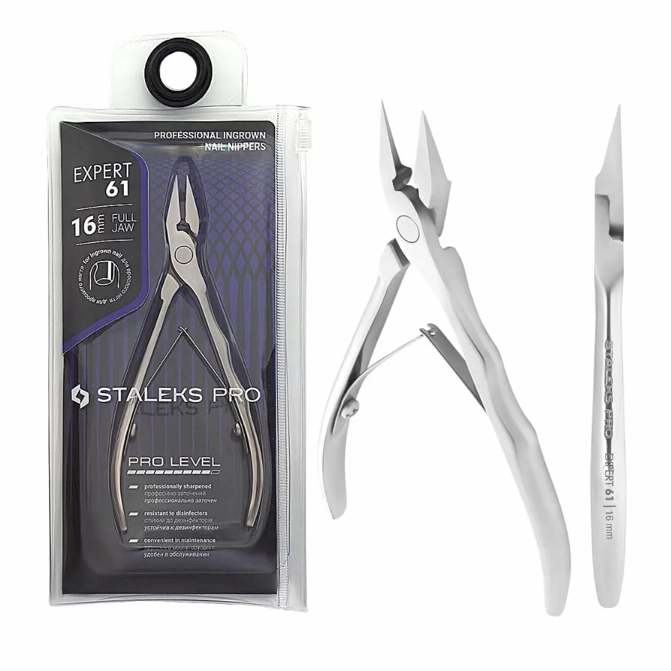 STALEKS PRO Pince coupe-ongles professionnelle 16 mm Acier inoxydable Expert NE-61-16