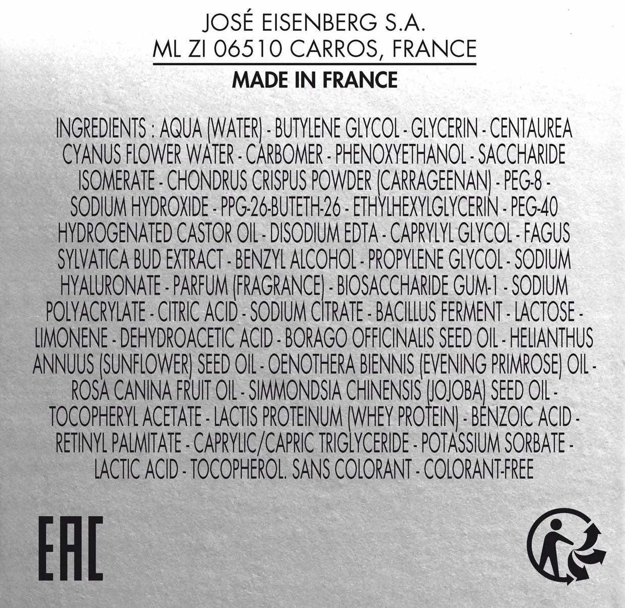 EISENBERG Homme Le Gel Contour des Yeux, 30 ml