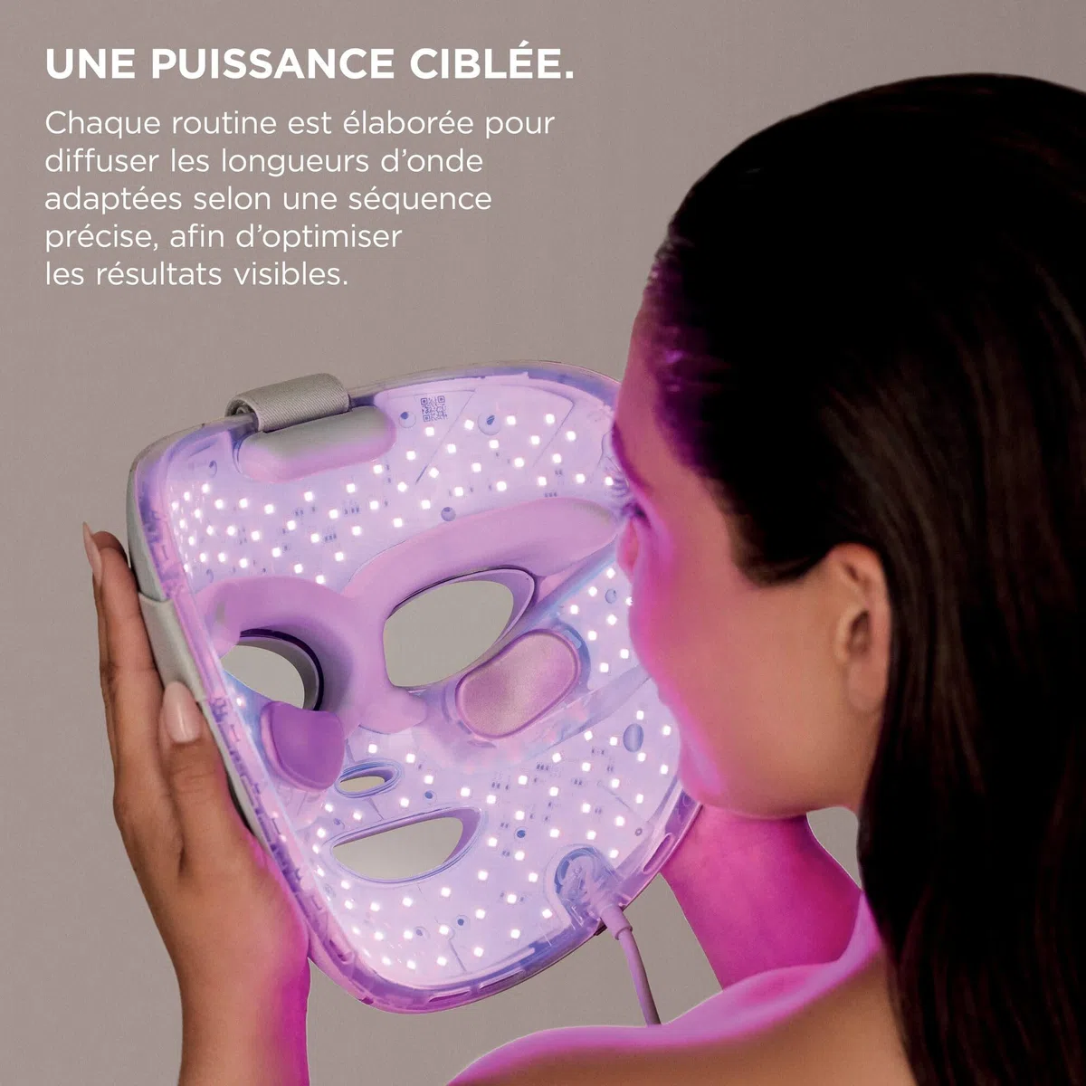Masque LED Shark CryoGlow avec rafraîchissement du contour des yeux, LED rouge et bleue, Photothérapie par lumière infrarouge, USB-C, Télécommande, Sac de rangement, Sangles réglables