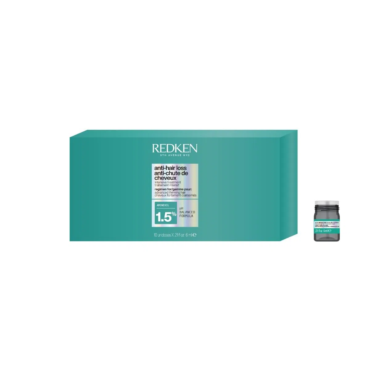 Redken Acidic Grow Full System Traitement Anti-Chute Professionnel Aminexil 1,5% 10 x 6ml