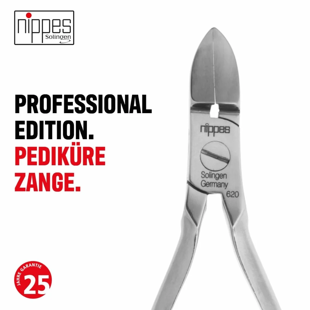 Nippes Solingen Pince à pédicure en acier inoxydable nickelé 13 cm