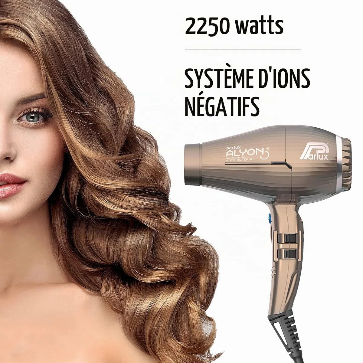 PARLUX Hair Dryer Alyon Bronze pour adultes, idéal pour utilisation pratique, format pratique
