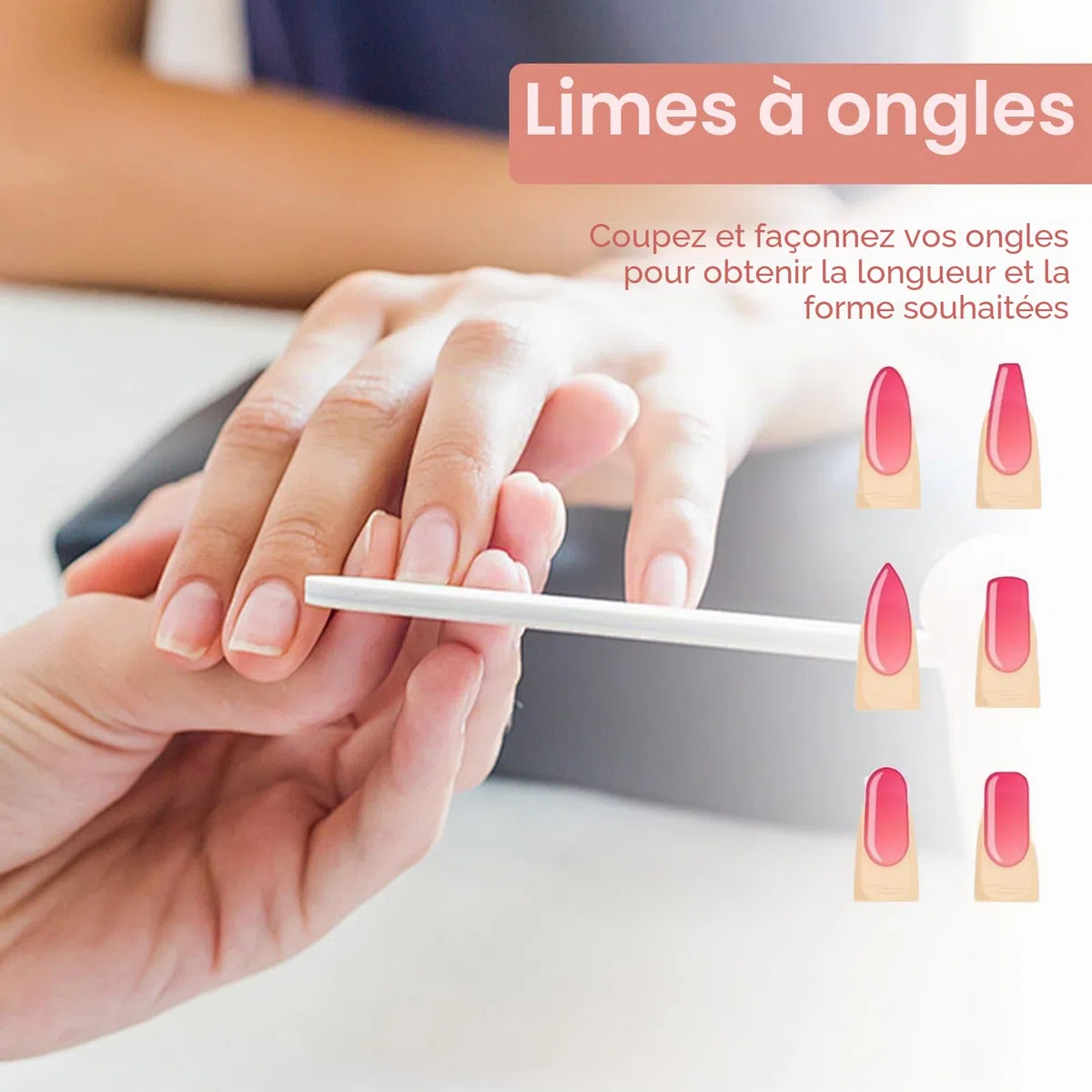 Kit Manucure Japonaise 13 Pièces – Professionnelle Kit Manucure pour Régénération des Ongles, Renforcement de la Plaque à Ongles, Traitement de Réparation