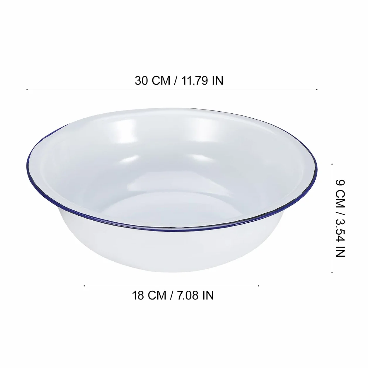 Bassine Bain Pied Émaillée Rétro Vintage pour Massage et Pédicure
