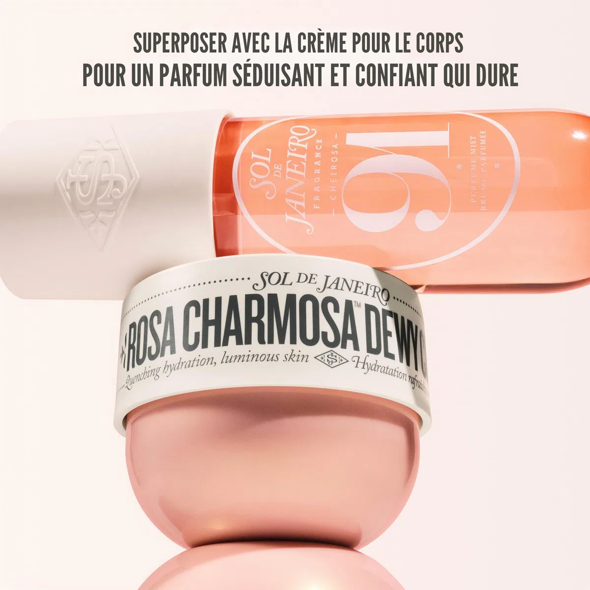 Sol de Janeiro Cheirosa 91 Spray pour le corps avec fruit de la passion, caramel miel et rose, parfum floral, végétalien et sans parabène