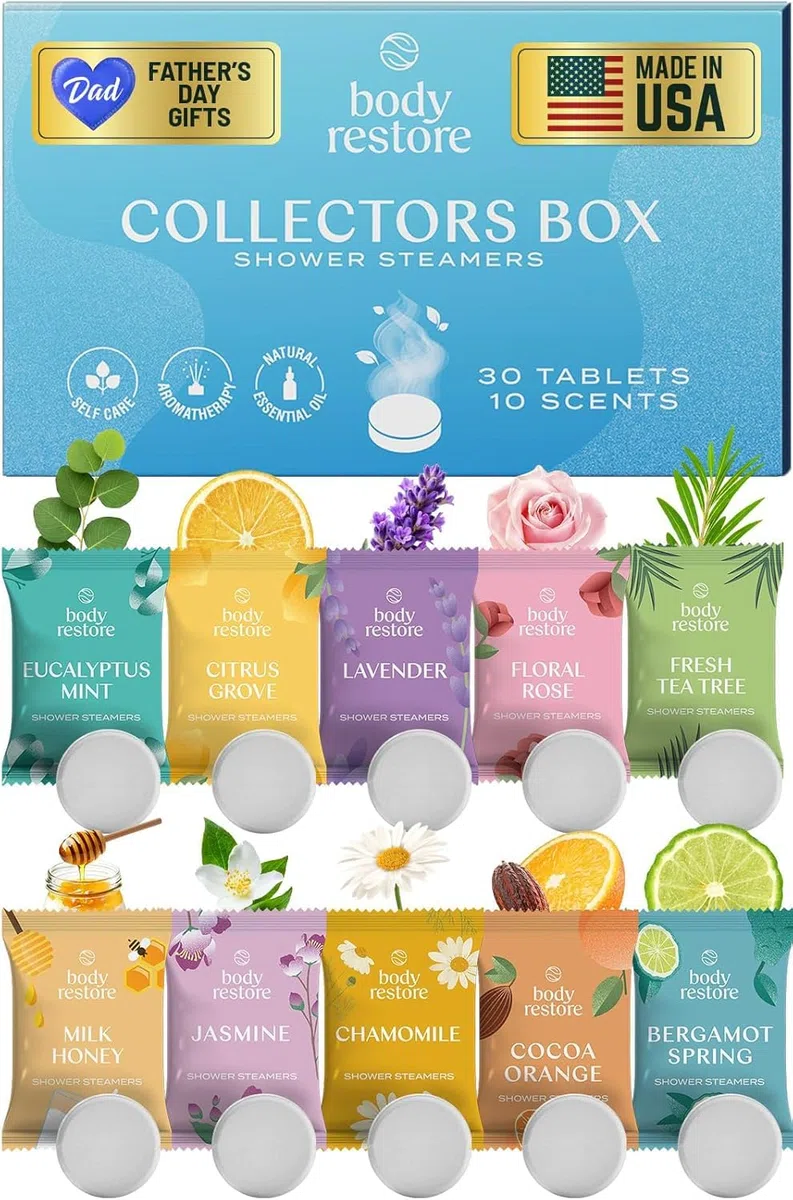 BodyRestore Défroisseur de douche aromathérapie - Cadeaux de Noël pour femmes et hommes