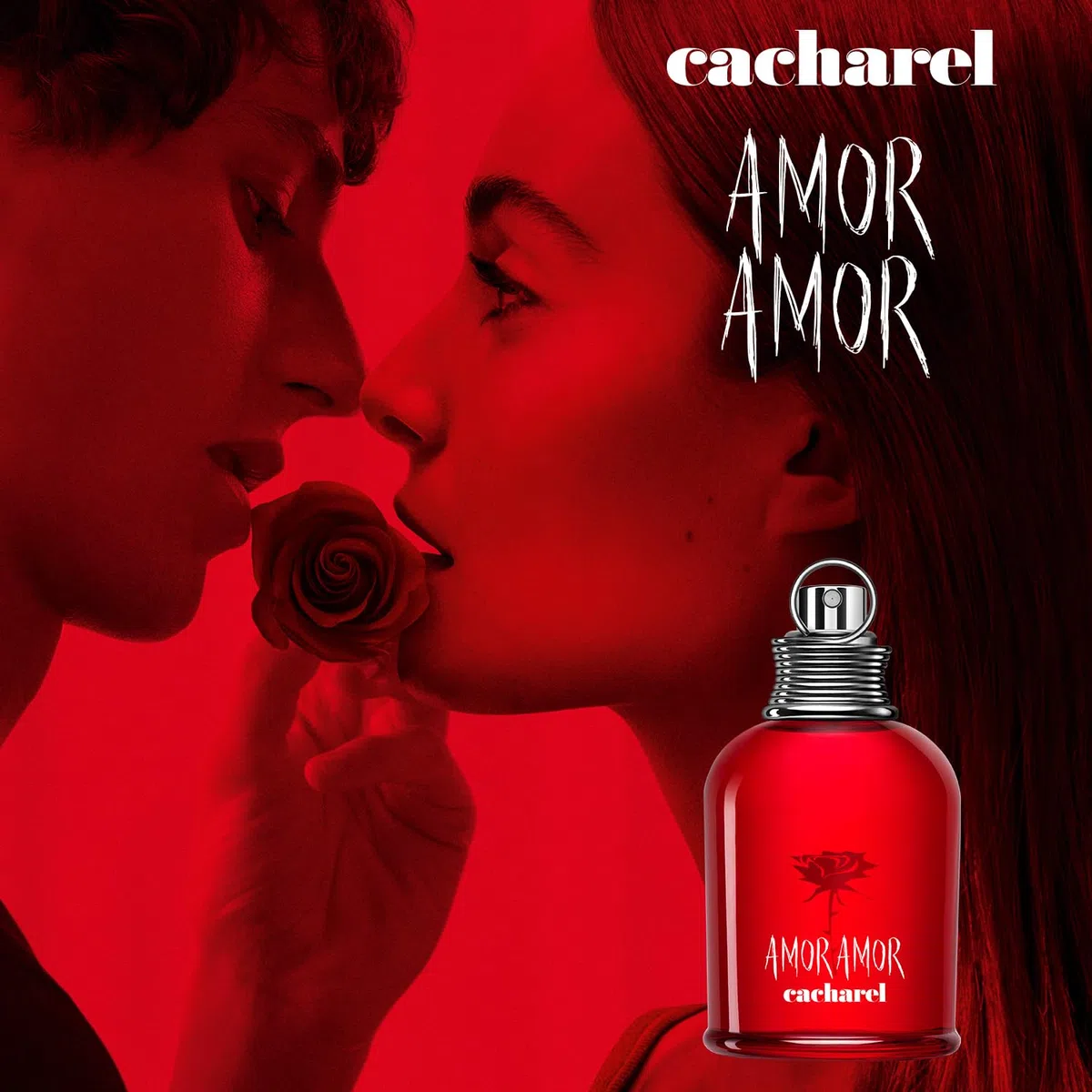Cacharel - Amor Amor - Eau De Toilette - Parfum Sensuel, Doux et Romantique pour Femme - Une Fragrance Florale, Fruitée et Ambrée - Parfum de Luxe pour Femme