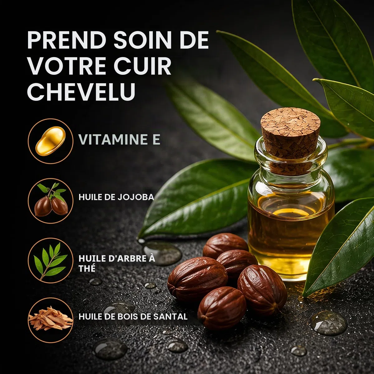 2.0 | Soin matifiant anti-brillance | Crème nourrissante contre la calvitie | Hydratant cuir chevelu | Idéal pour la pigmentation SMP (74 g)