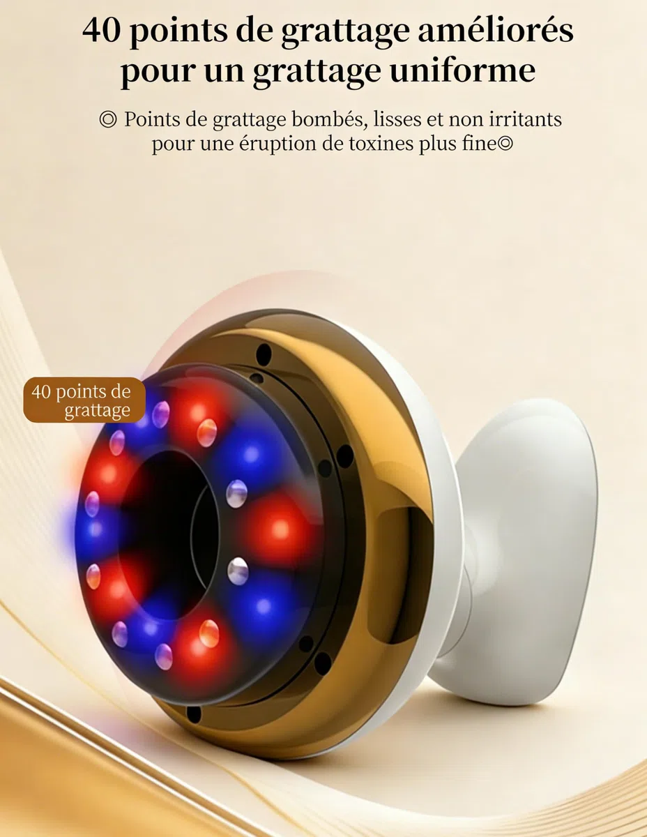 Vacuvia SculptGlow Appareil Anti Cellulite, 4 En 1 Contre Vide & Gua Sha Électrique, Peau Plus Ferme Et Meilleure Circulation Sanguine, Massage En Profondeur Avec Chaleur (Vacuvia Pro)