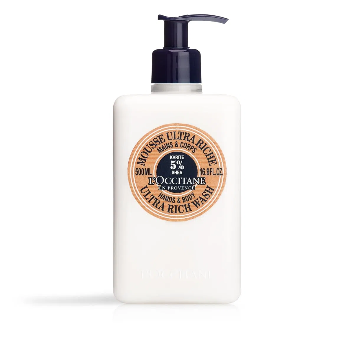 L'OCCITANE Mousse Ultra Riche Mains et Corps Karité 500 ml Fabriqué en France