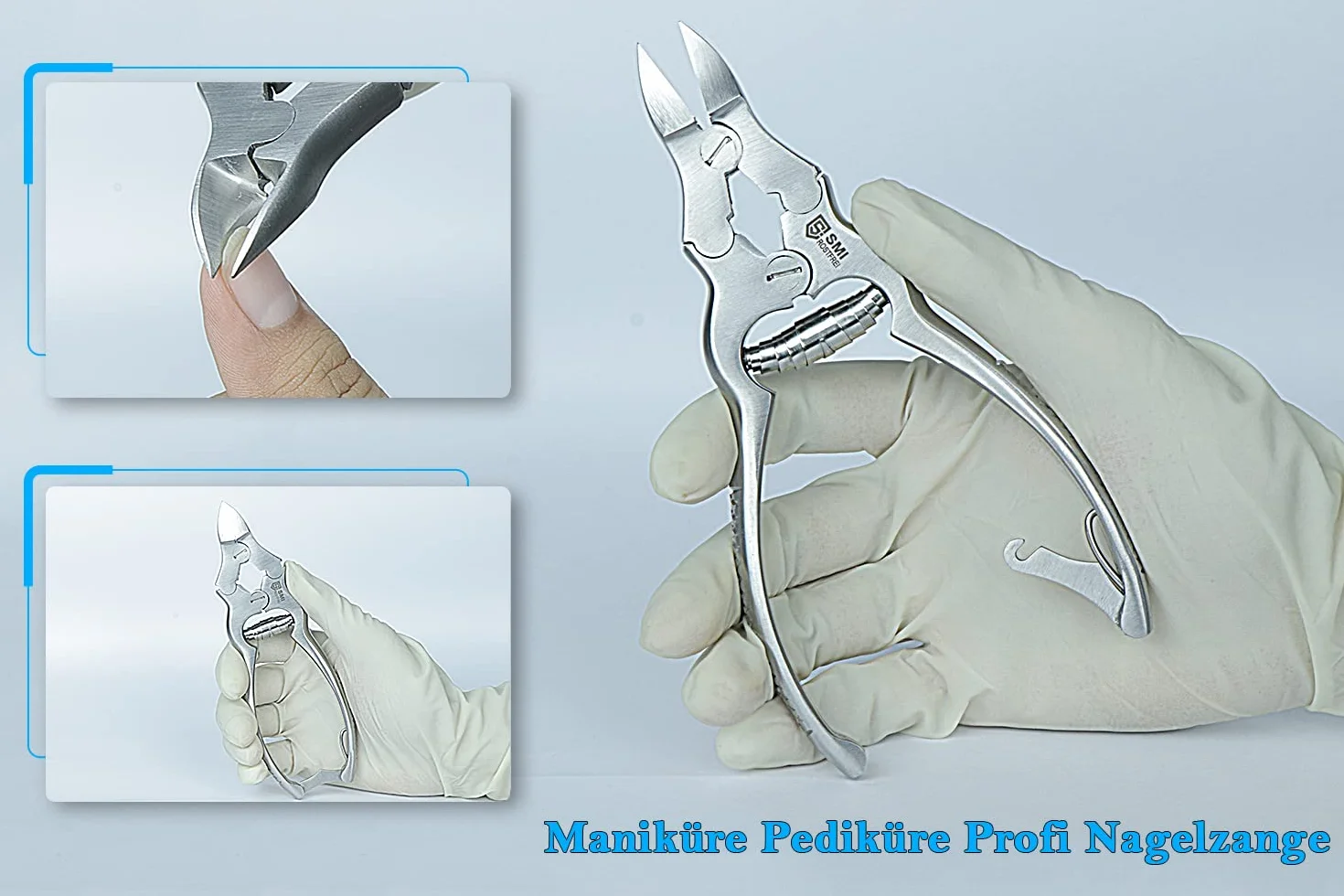 Pince à Ongles Robuste SMI 15,5 cm Acier Inoxydable Coupe Ongle Pied Professionnel