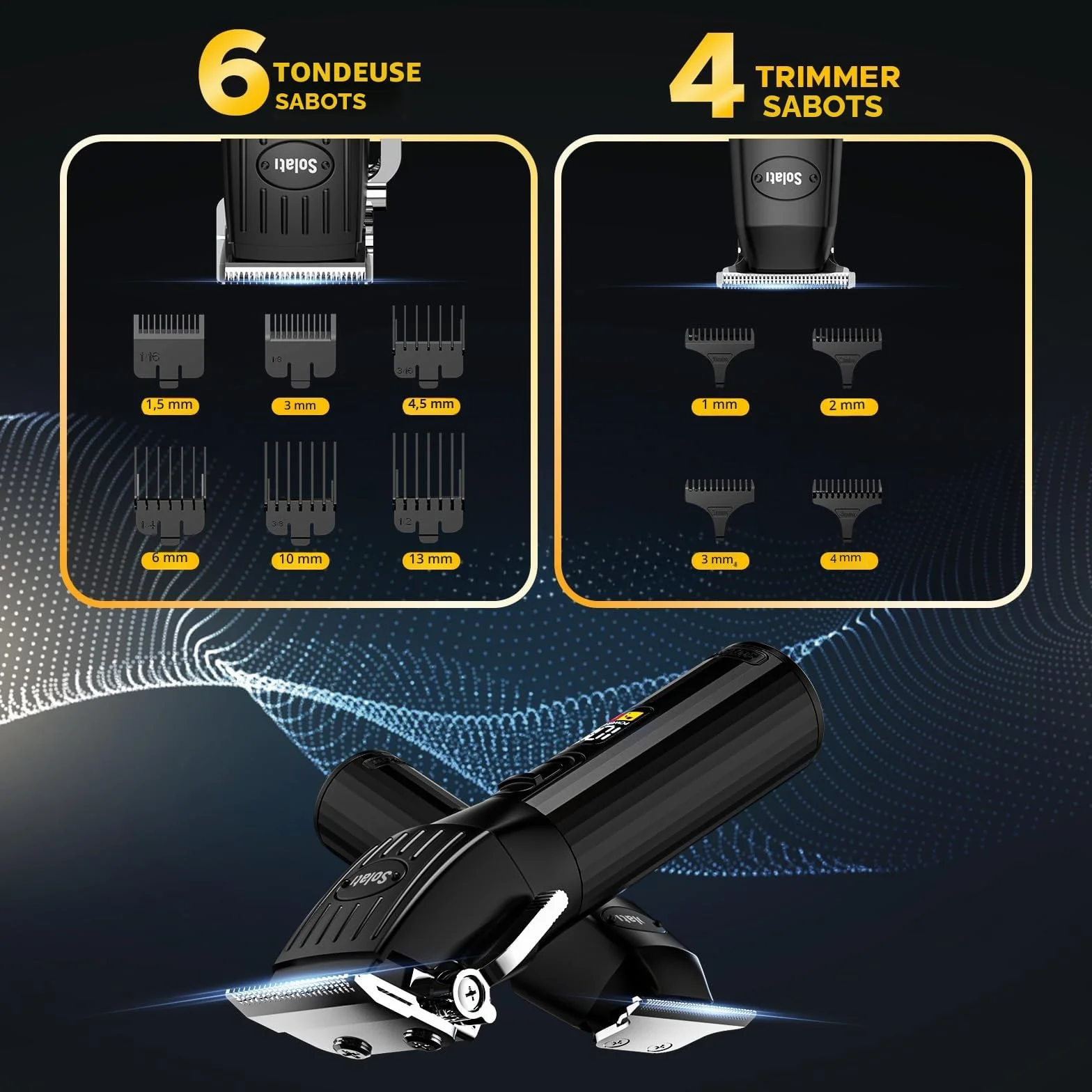 Tondeuse Cheveux Hommes Professionnelle Kit Coupe Cheveux Barbe