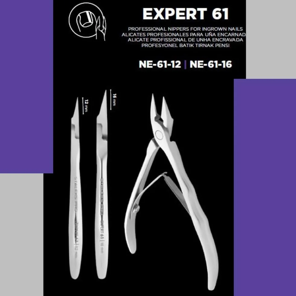 STALEKS PRO Pince coupe-ongles professionnelle 16 mm Acier inoxydable Expert NE-61-16