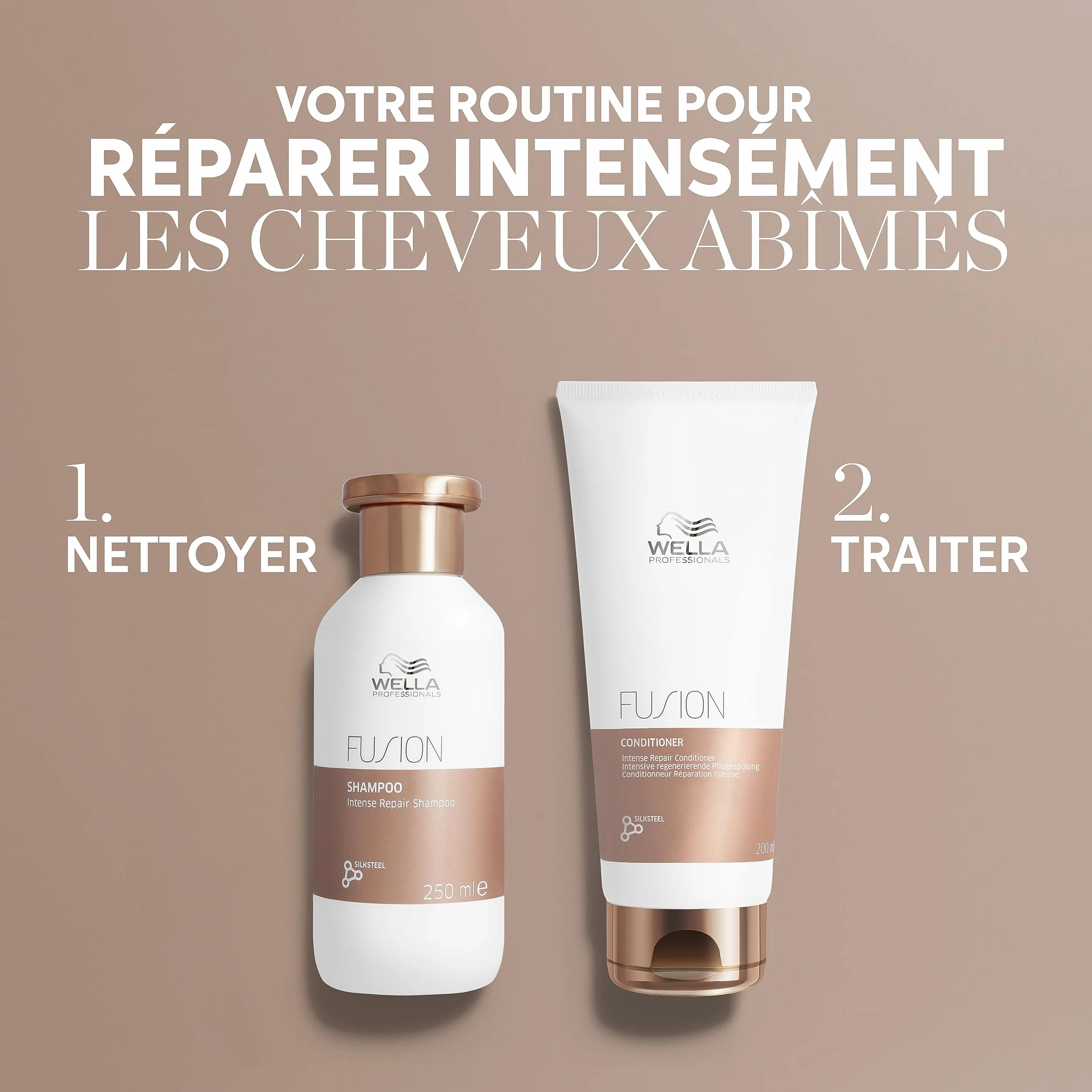 Wella Professionals Fusion Après-shampoing Réparation Intense 1L