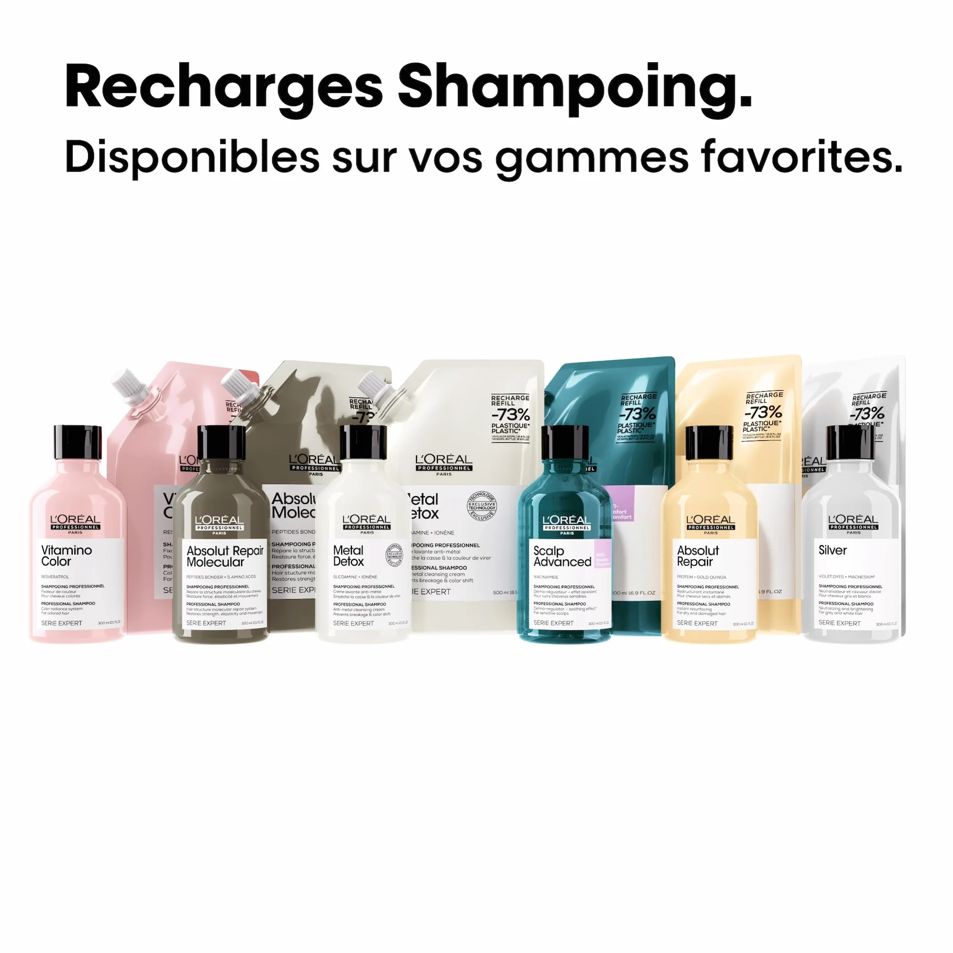 L'OREAL PROFESSIONNEL Metal Detox Crème Lavante Shampoing Anti-Casse Anti-Metal Recharge 500 ml