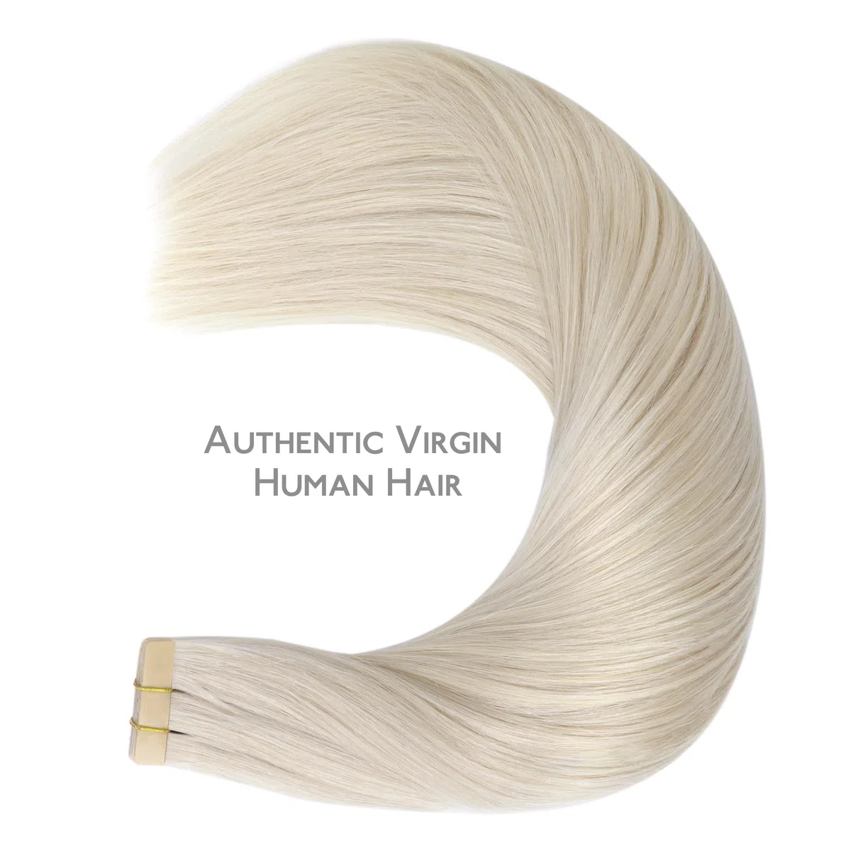 WENNALIFE Lot de 20 extensions capillaires en cheveux humains Remy invisibles, soyeux, droits, 50 g, 45 cm, blond platine