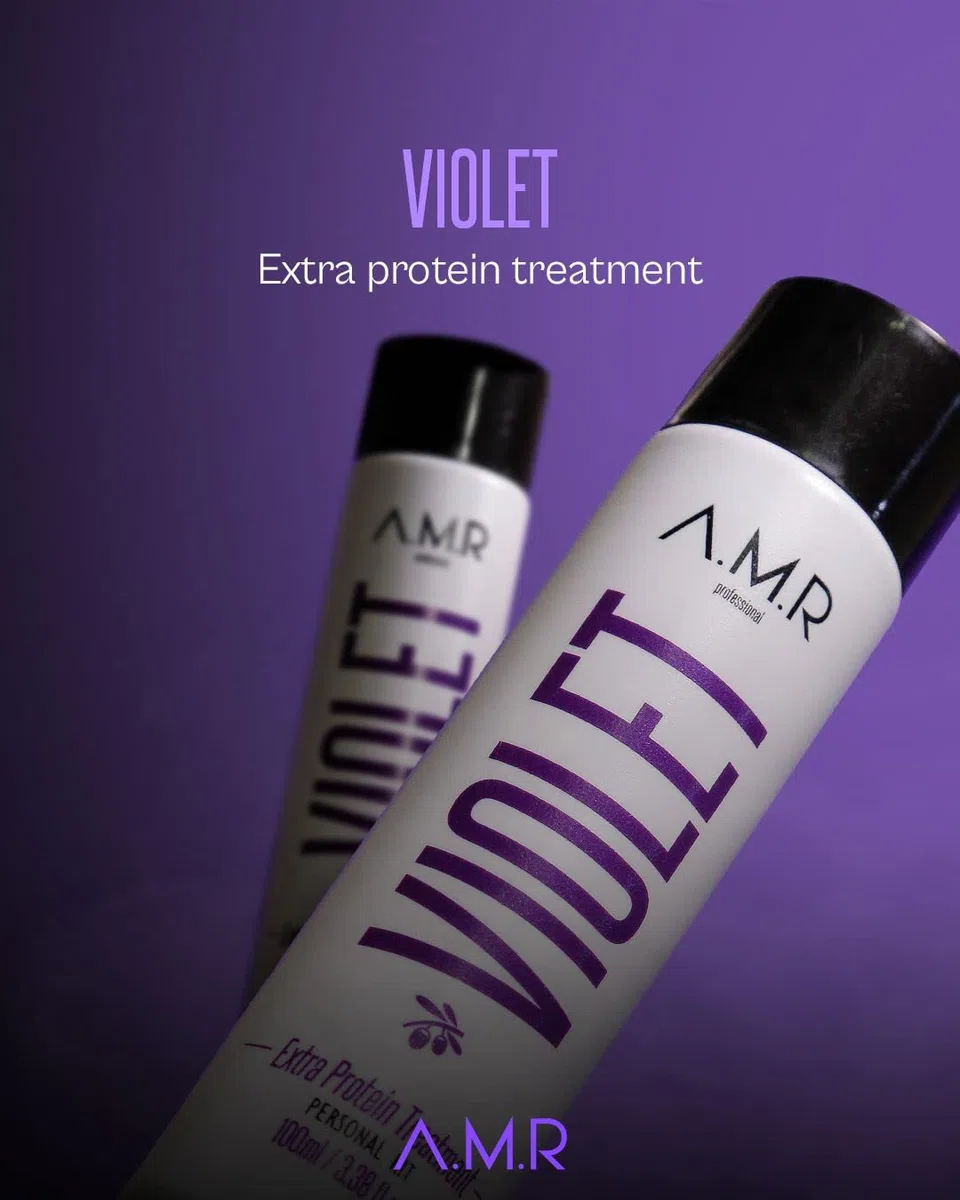 AMR Professional TRAITEMENT LISSAGE PROTEINE VIOLET SANS FORMOL 100 mL