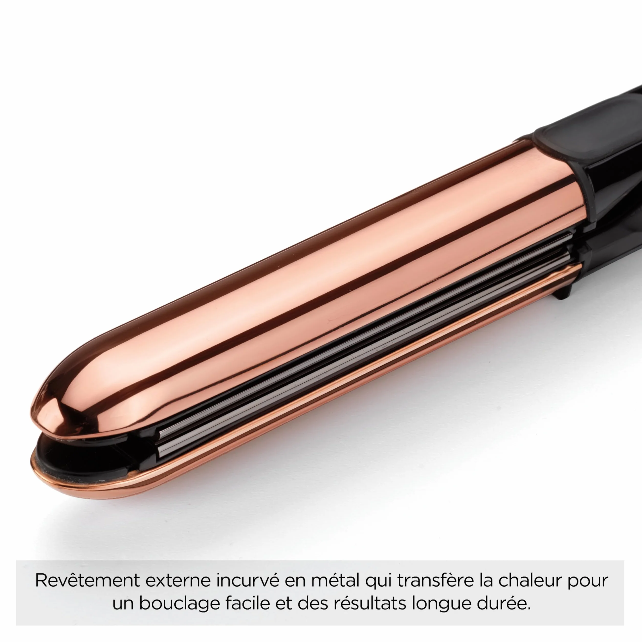 BaByliss Lisseur Cheveux Straight And Curl Brilliance ST482E Plaques titane Ionique Anti-Frisottis Chauffe rapide 15s 5 réglages 235°C
