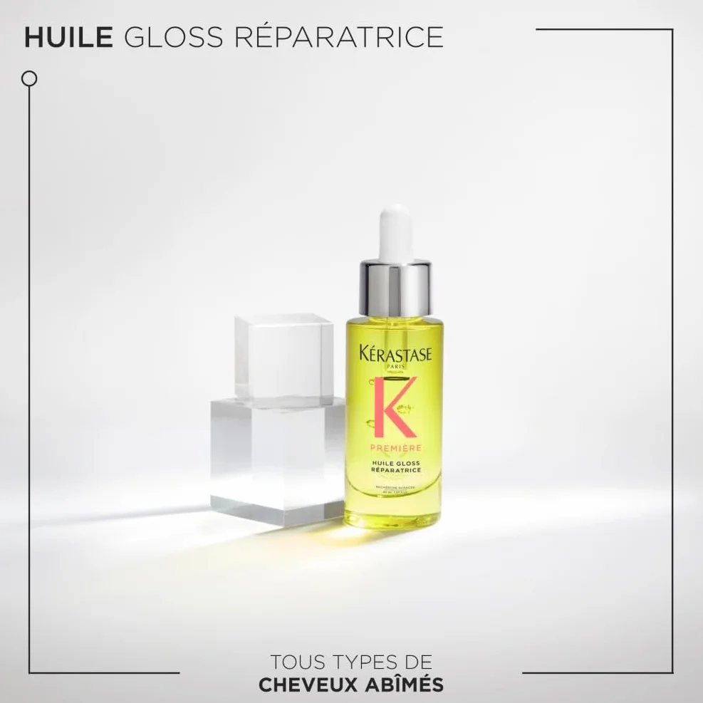 KÉRASTASE Première Huile Gloss Réparatrice Sans Rinçage Anti-Fourches Cheveux Abîmés 30 ml