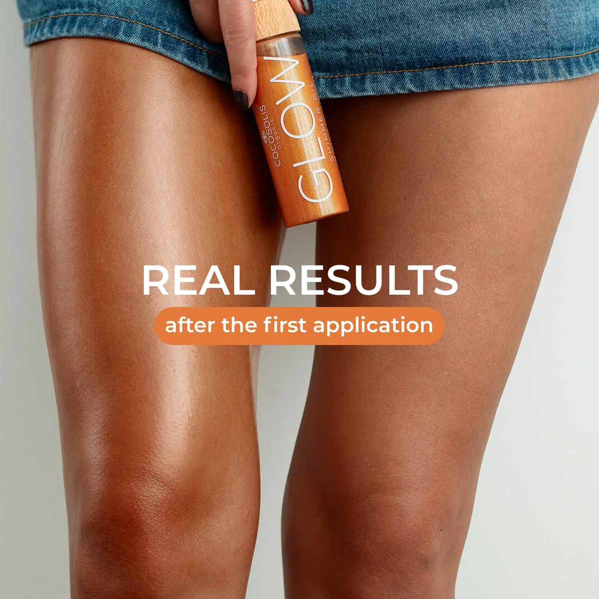 COCOSOLIS GLOW Huile éclat chatoyant - Bio oil hydratante - Huile bronzante visage et corps - Ingrédients naturels bio - Nouveau parfum cookie (110 ml)