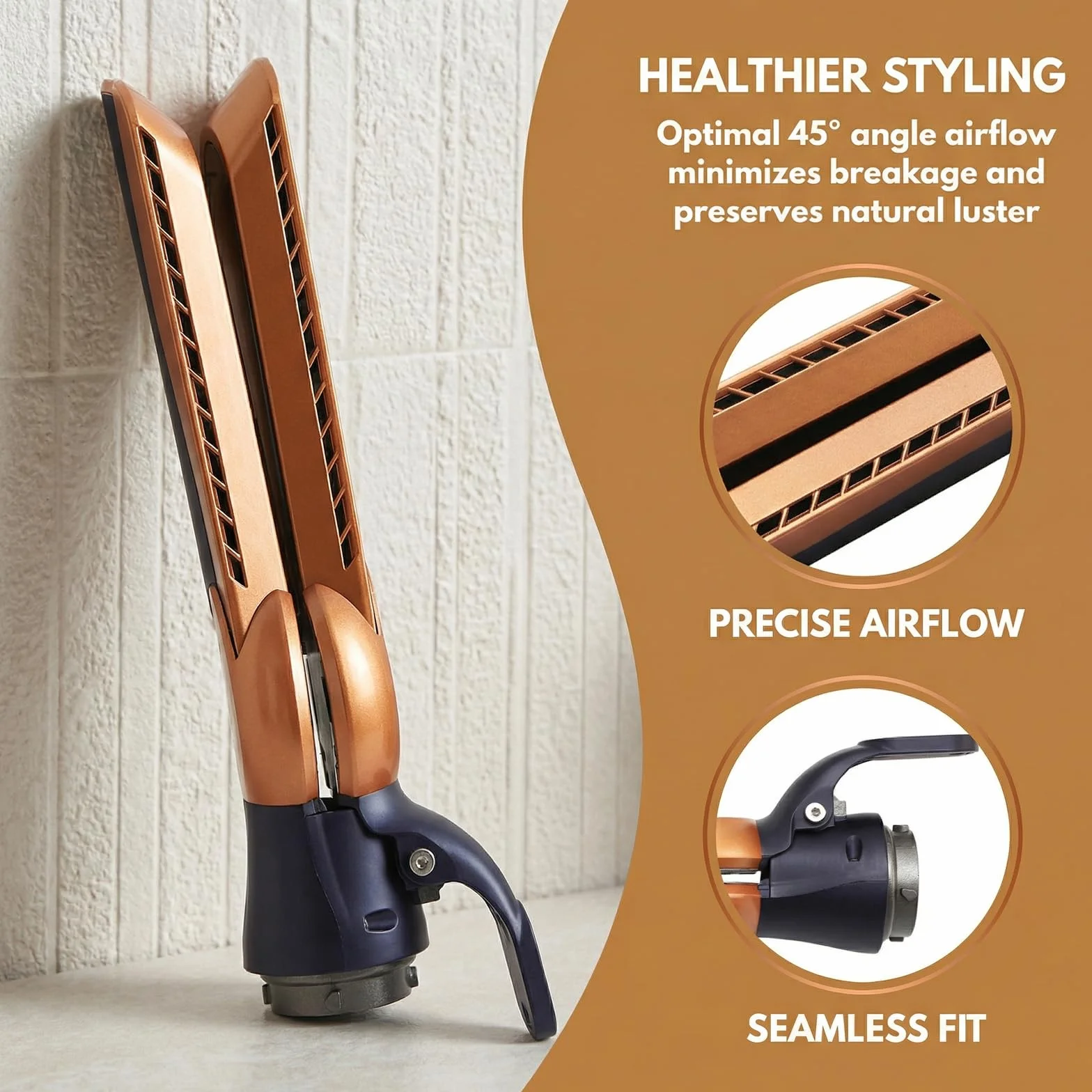 Airflow Accessoire de lissage pour cheveux Dyson Airwrap HS01/HS05/HS08 avec technologie à air froid réduit les dommages causés par la chaleur sans plaques chauffantes