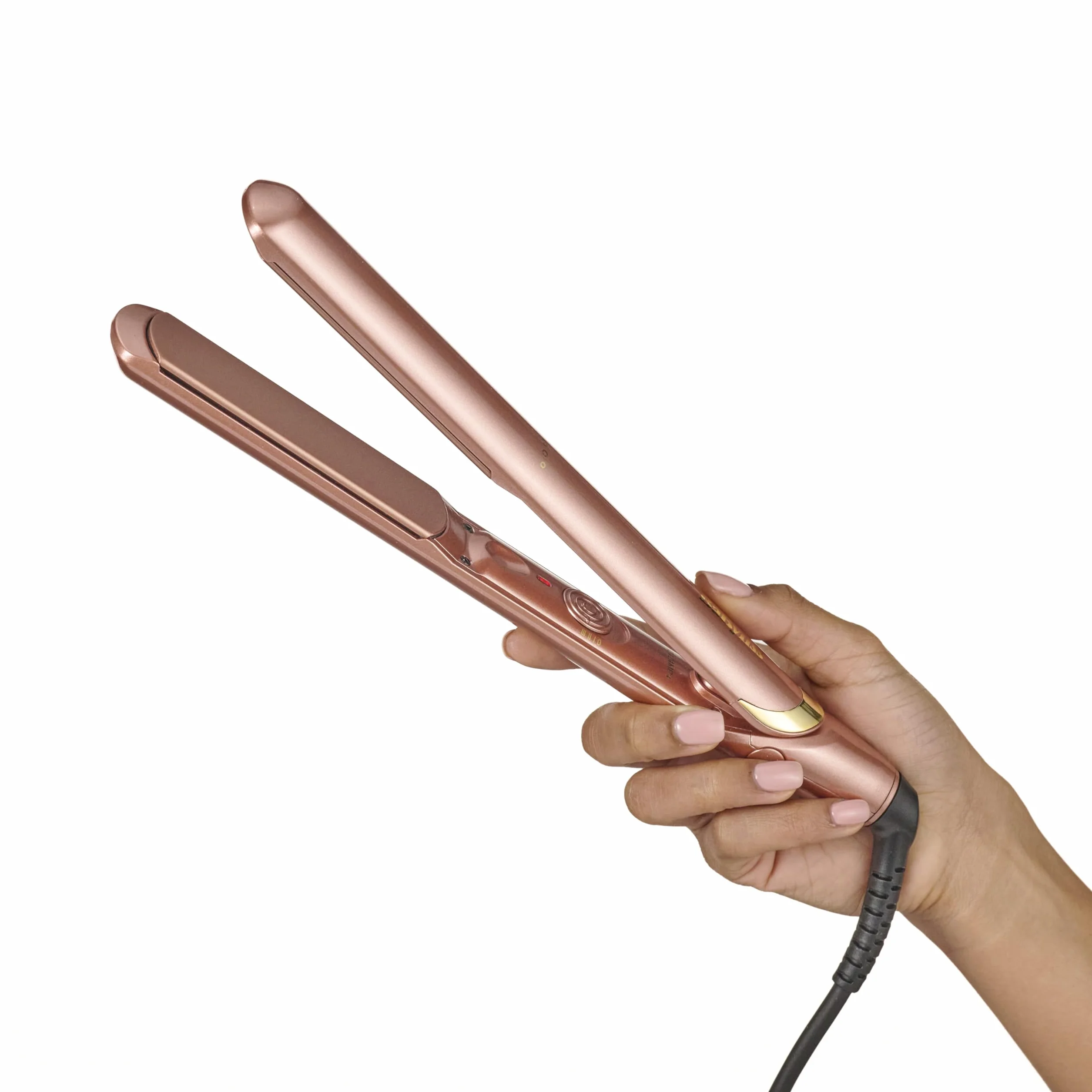 BaByliss Lisseur Cheveux Rose Gold 2598PE - Plaques Céramique, Multi-voltage, Chauffe 15s, 235°C