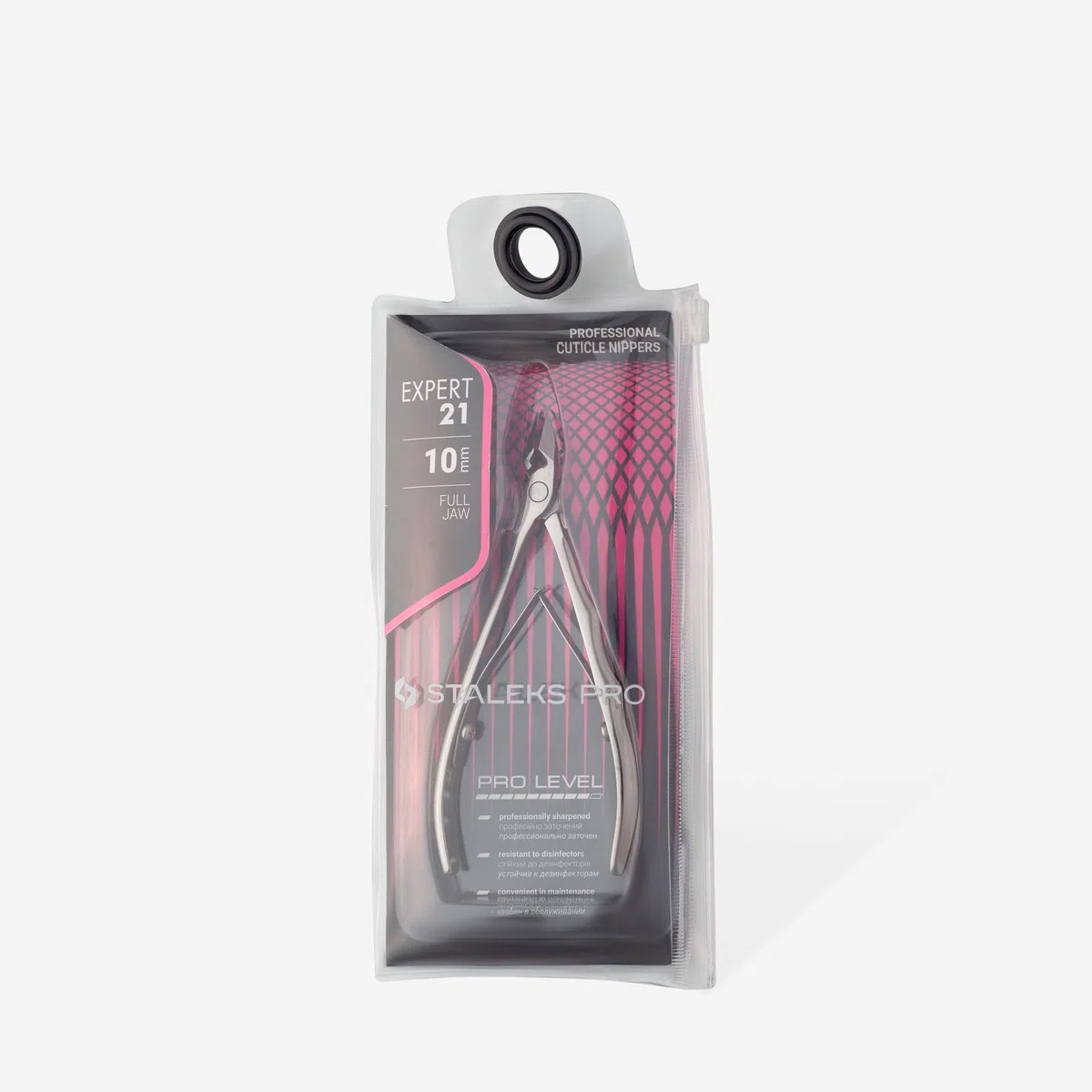 STALEKS PRO Expert 21 Pince à cuticules professionnelle avec lame 10 mm Modèle NE-21-10