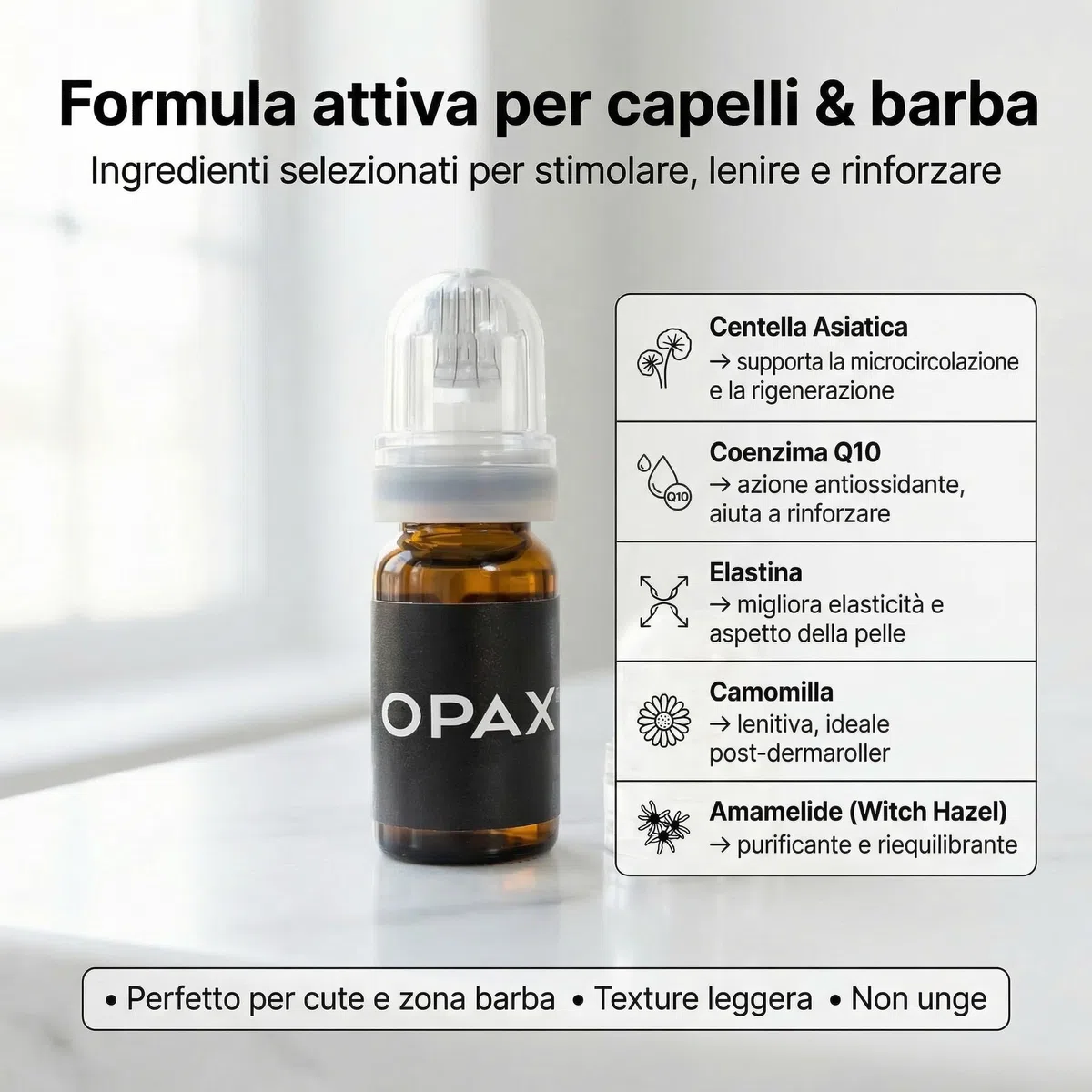 Derma roller cheveux, produit pour la perte de cheveux, renforce et stimule