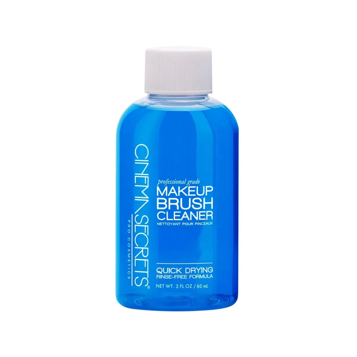 Cinema Secrets Original Blue Vanilla Solution nettoyante pour pinceaux de maquillage – Nettoyant professionnel pour pinceaux de maquillage – Séchage rapide, formule sans rinçage – Élimine le