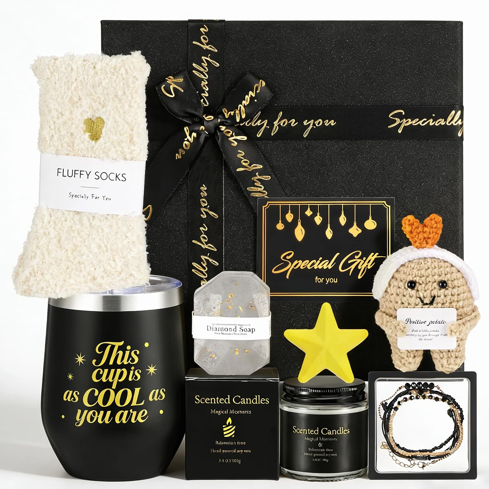 Coffret Cadeau Femme Anniversaire Original Maman Soeur Collegue Mari Épouse Personnalisé Noël Saint-Valentin Fête des Mères