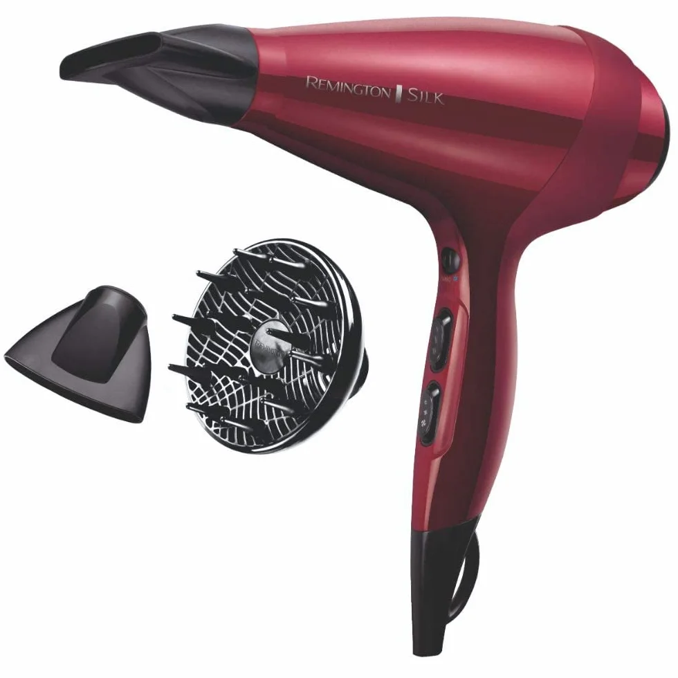 Remington Sèche-cheveux Professionnel Silk 2400W Turbo 140 km/h Ionique Céramique AC9096
