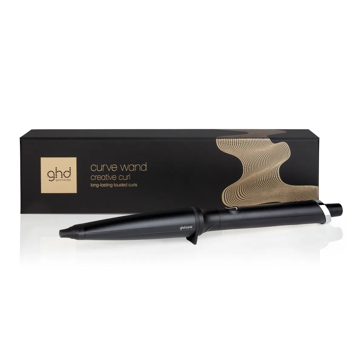 ghd - Boucleur ghd Creative Curl Wand - Boucleur professionnel (Noir) - Créez des boucles en 5 à 8 secs pour une tenue 24H - Wavy naturel facile, rapide - Idéal pour tous types de cheveux