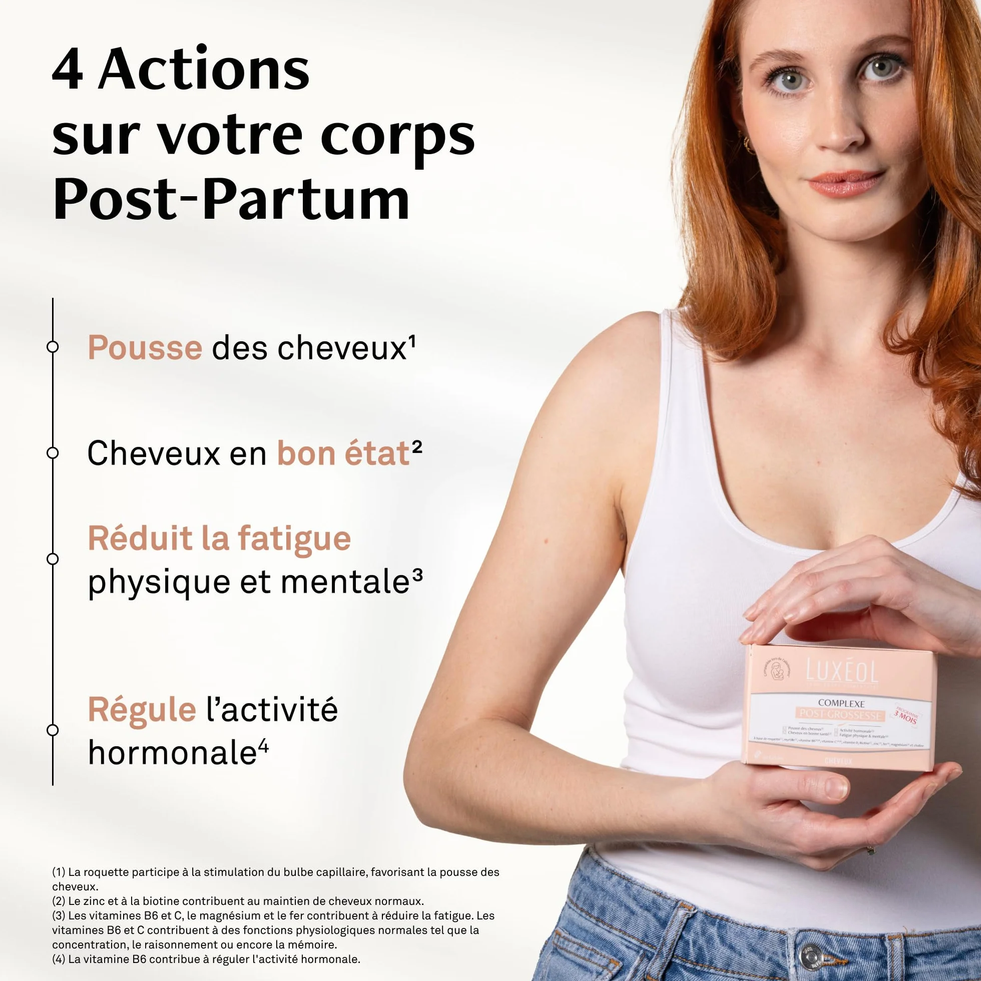 Luxéol Complexe Post-Grossesse 3 mois Complément alimentaire Gélule végétale Allaitement Fabriqué en France
