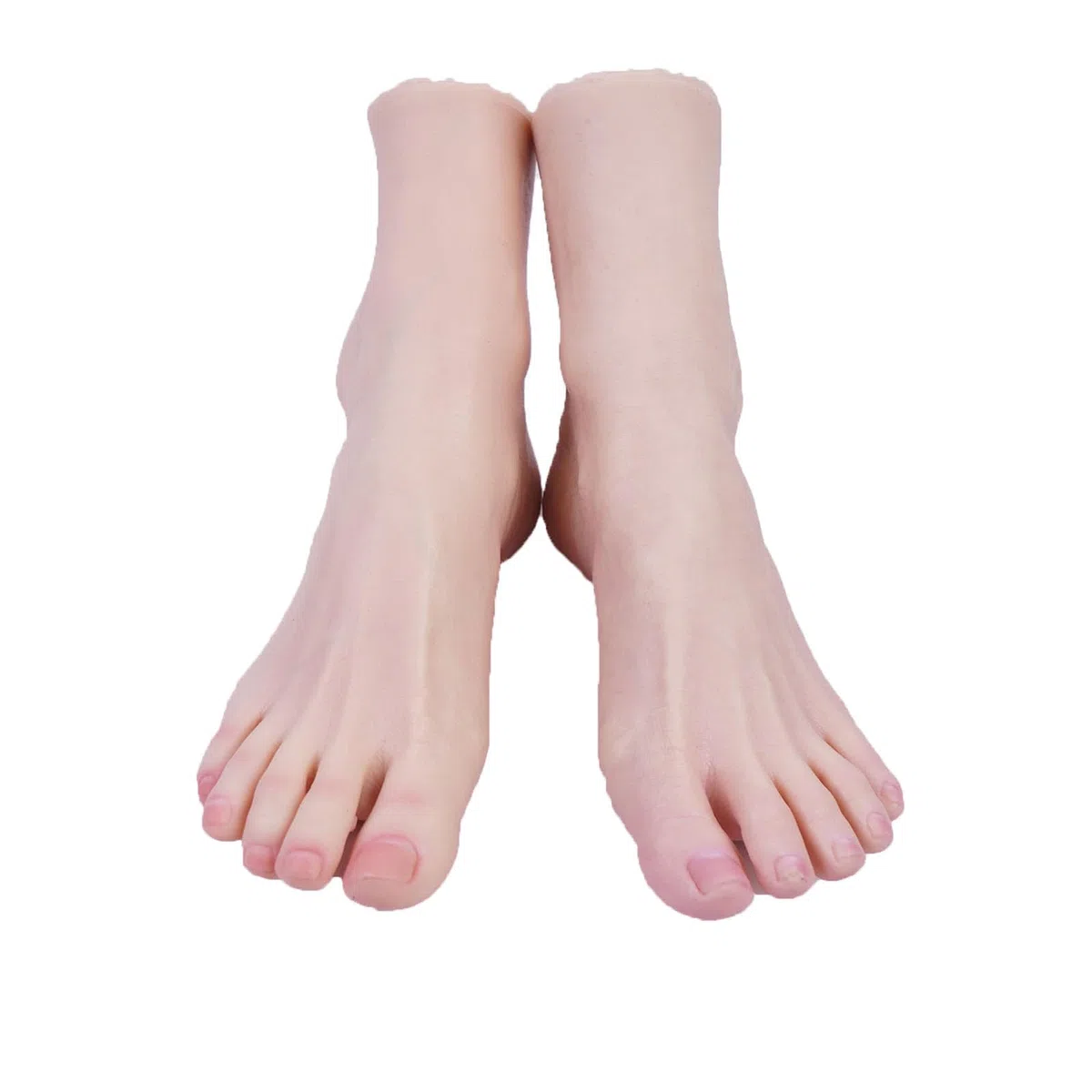 Pieds en silicone réalistes, 1:1 Mannequin de pied en silicone pour femme pour affichage de bijoux, sandales, chaussures et chaussettes, peinture, modèles de pieds réalistes pour la pratique