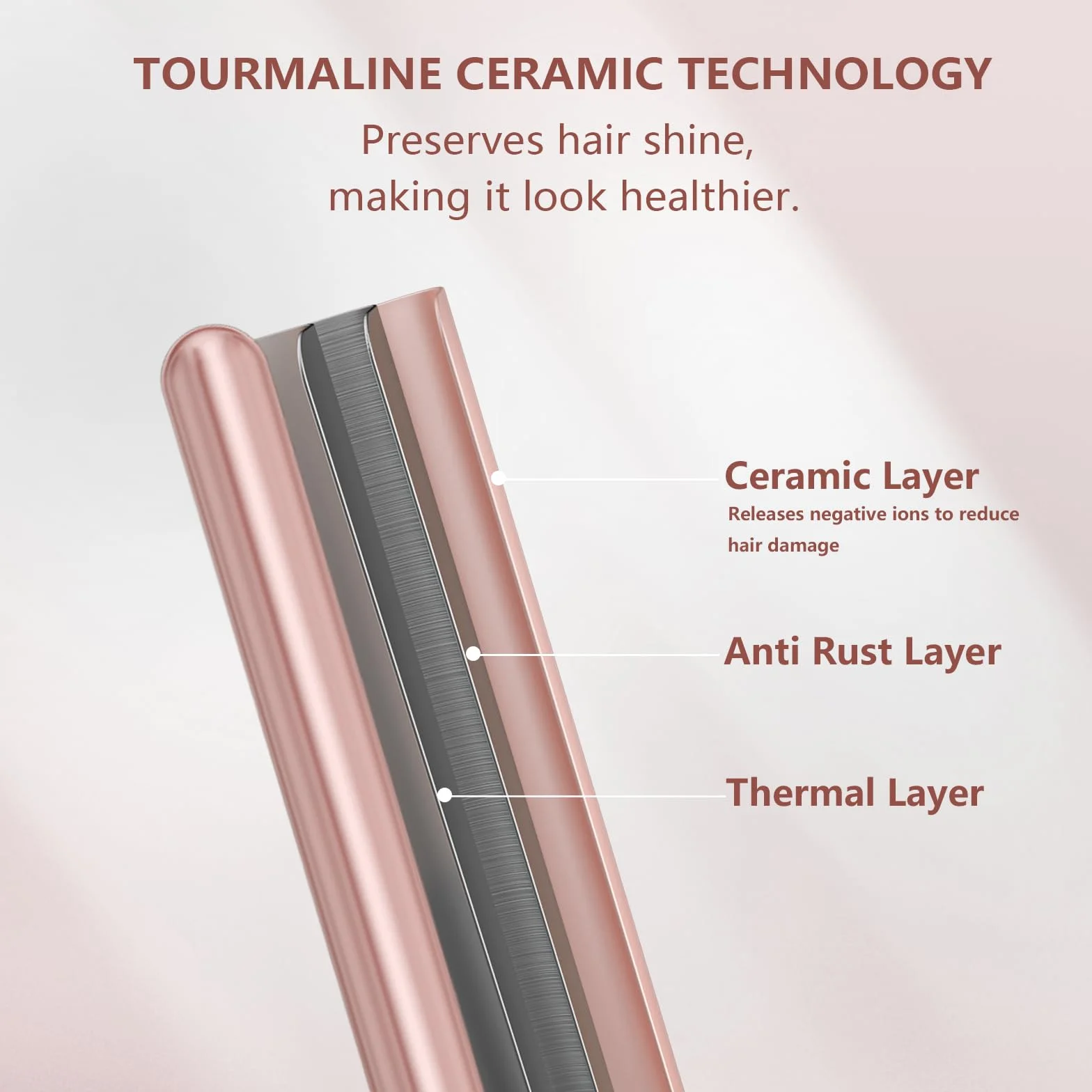 6 en 1 Fer à Boucler Cheveux en Céramique Chauffage Rapide Fer à Friser avec LCD Écran Température Réglable Ensemble de Grandes et Petites Boucles et Gant Anti-brûlure