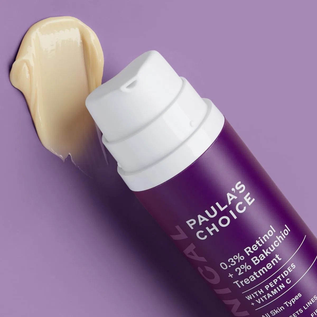Paula's Choice CLINICAL 0,3% Retinol & 2% Bakuchiol Traitement - Visage Sérum - Anti Âge - Réduire Rides & les Taches Brunes - avec Peptides & Vitamine C - Tous Types de Peaux - 30 ml