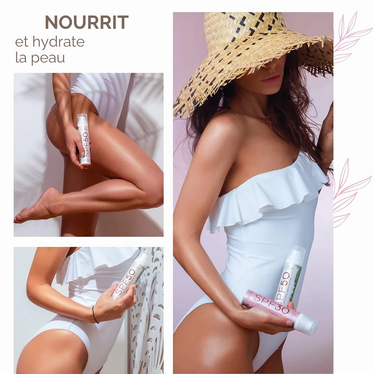 COCOSOLIS Crème solaire SPF 50 hydratante et protection solaire pour tous les types de peau, aux huiles bio | Protection solaire (100 ml)