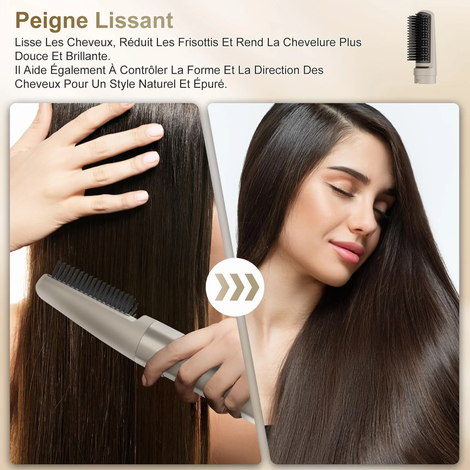 7MAGIC Air Styler 6 en 1 Sèche Cheveux Ionique Boucleur Automatique Brosse Soufflante Lissante