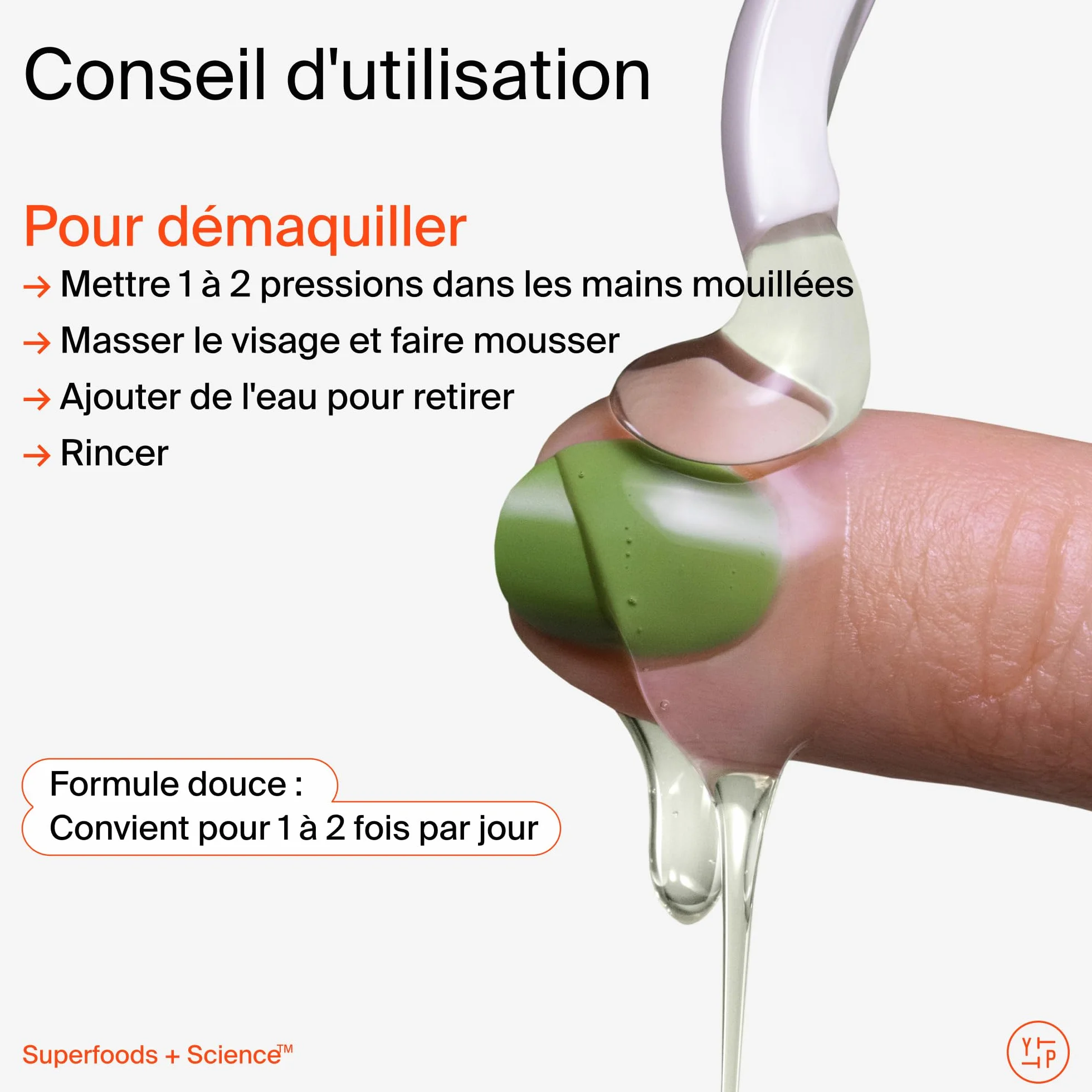 Youth To The People Superfood Cleanser, Nettoyant Visage Enrichi en Chou Kale, Thé Vert & Épinards, pH Équilibré